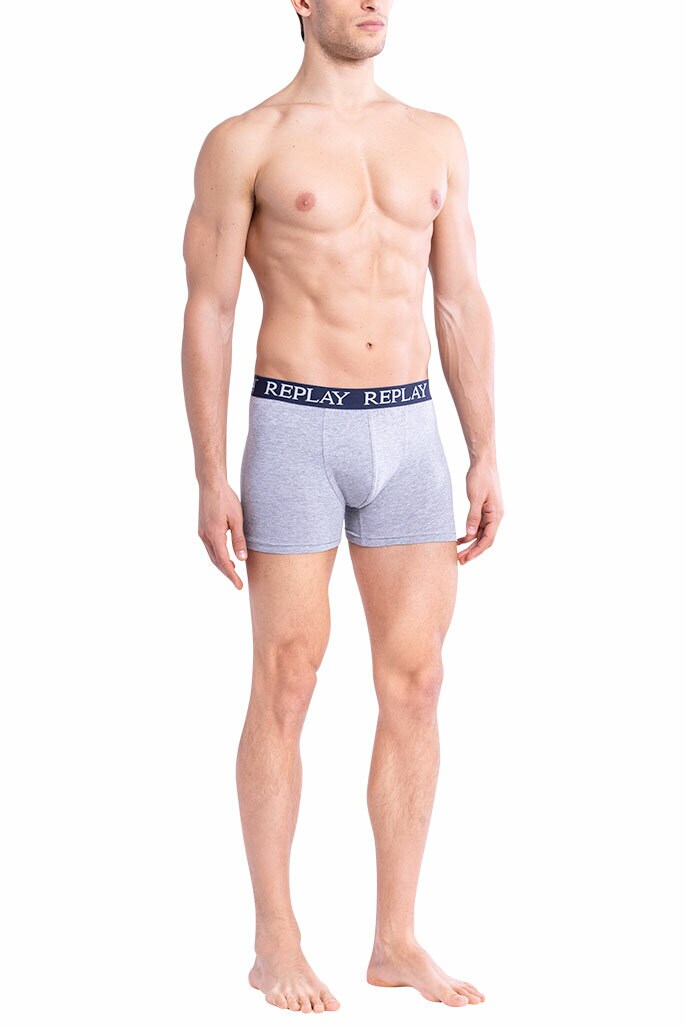 Replay Trunk BOXER Style 01/C Basic Cuff Logo im 2er Pack 