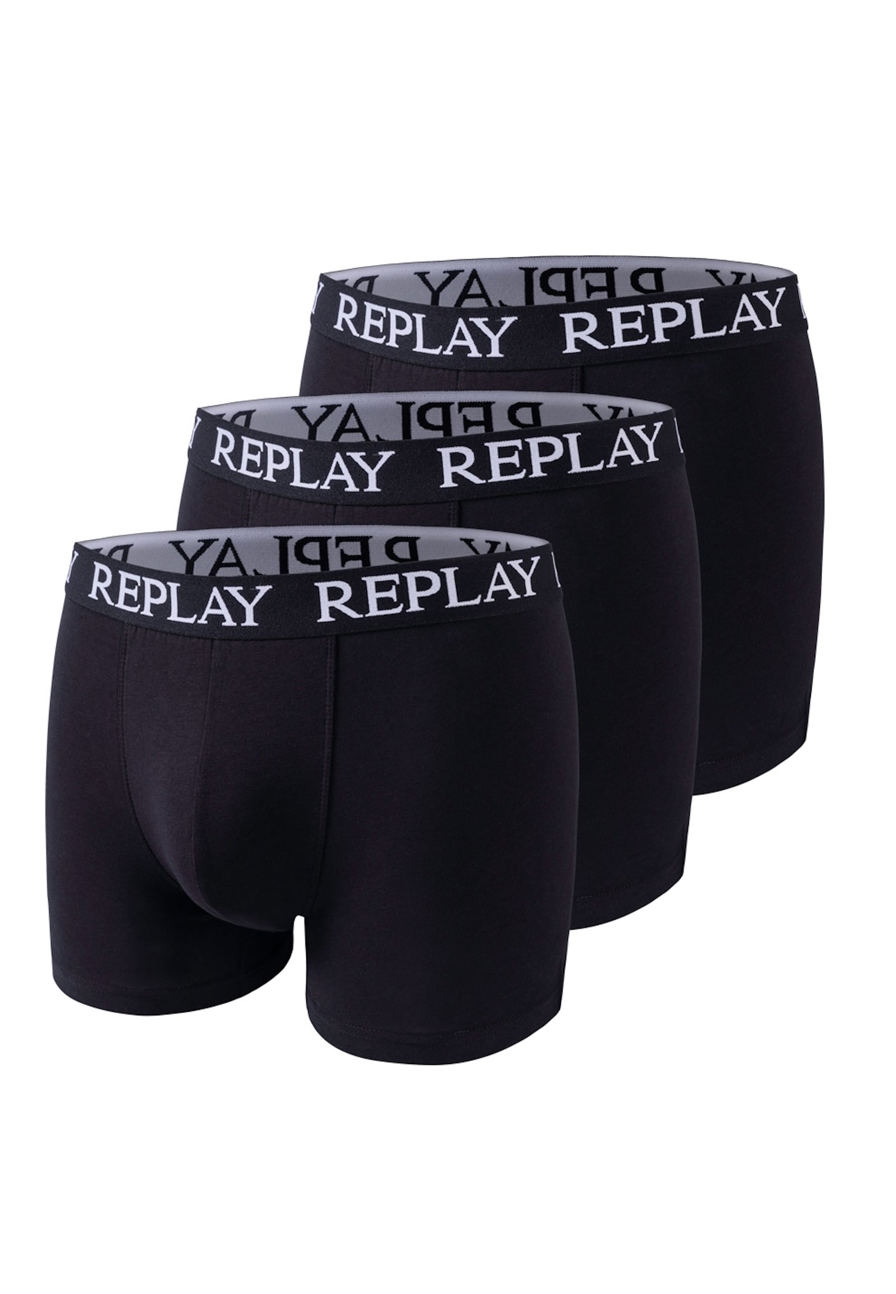 Replay Trunk BOXER Style 01/C Basic Cuff Logo im 3er Pack 