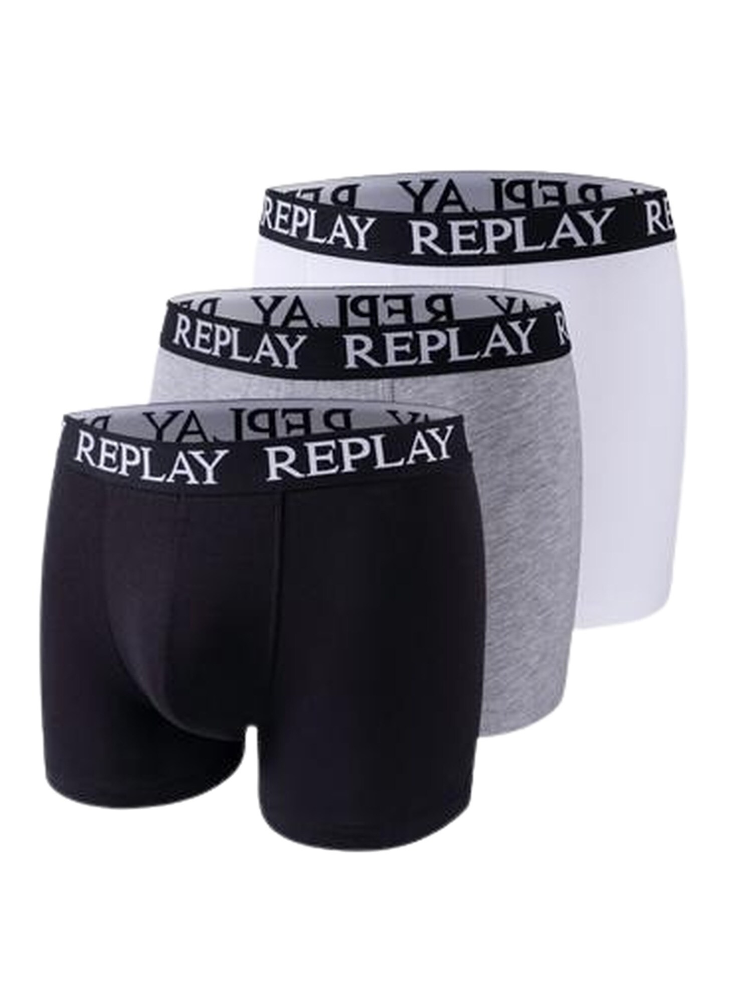 Replay Trunk BOXER Style 01/C Basic Cuff Logo im 3er Pack 