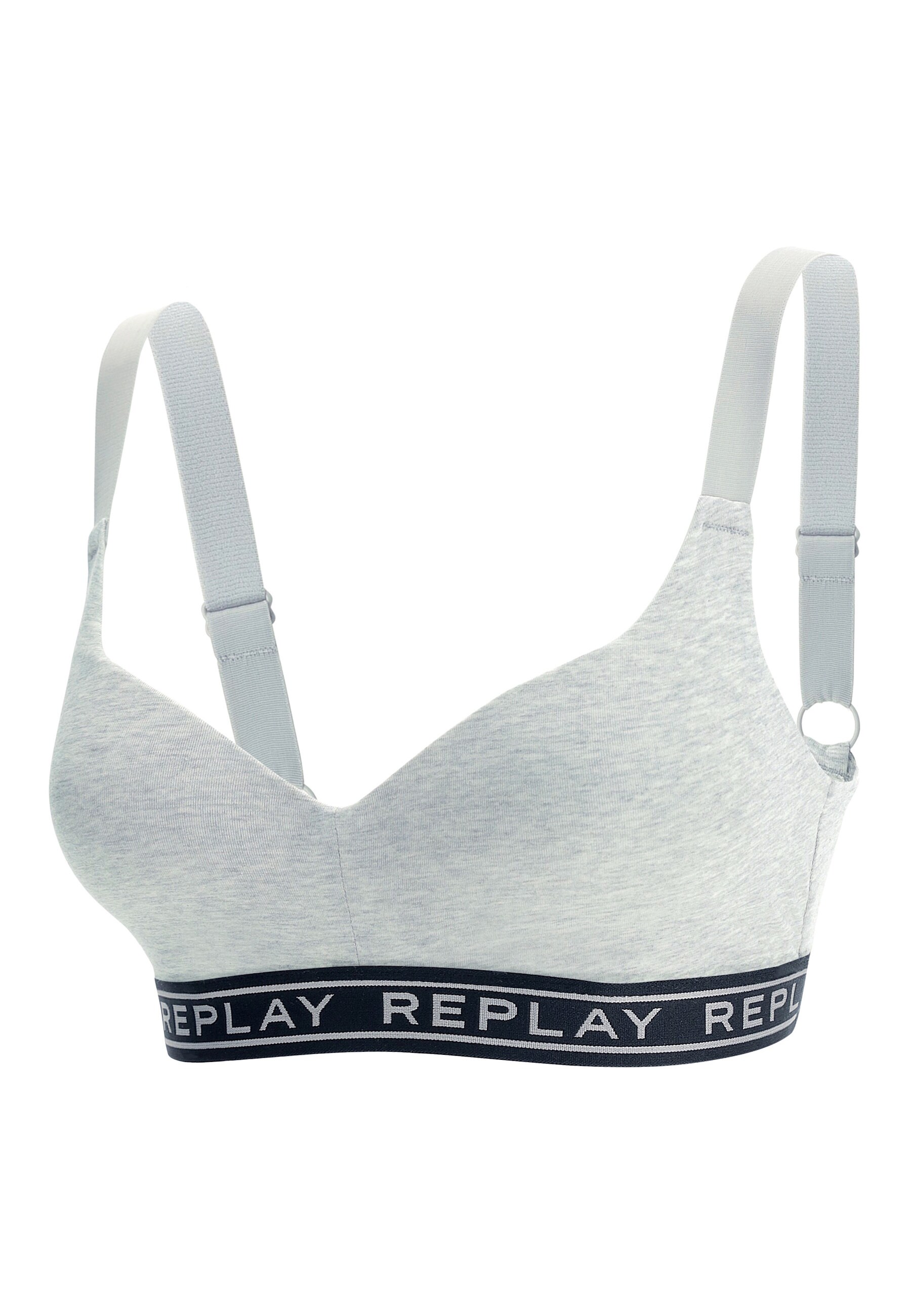 Replay Bustier Gepolstertes Bustier mit verstellbaren Tr&auml;gern 