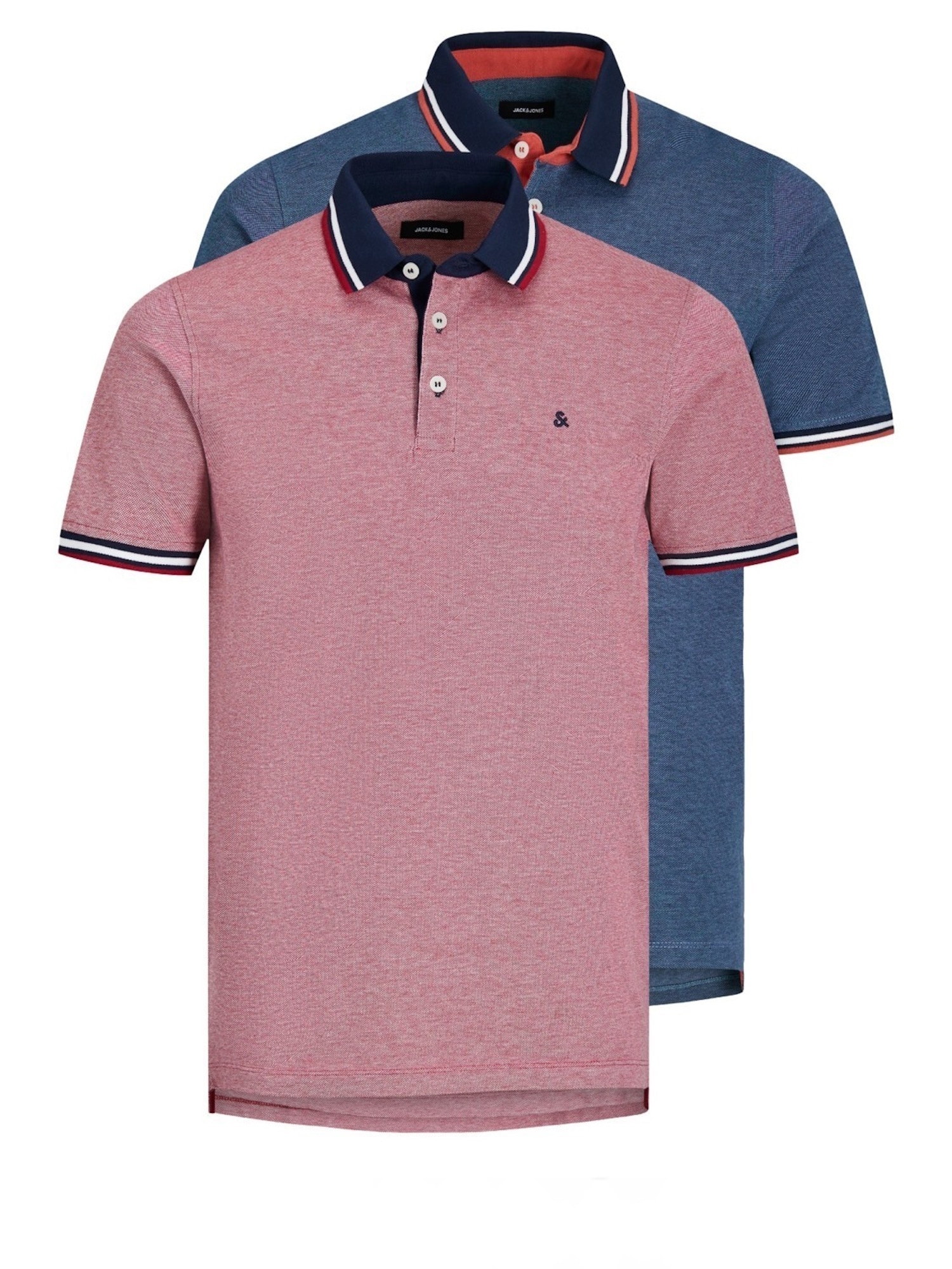 Jack & Jones Polo 2 Pack Poloshirt JJEPAULOS POLO Shortsleeve 
