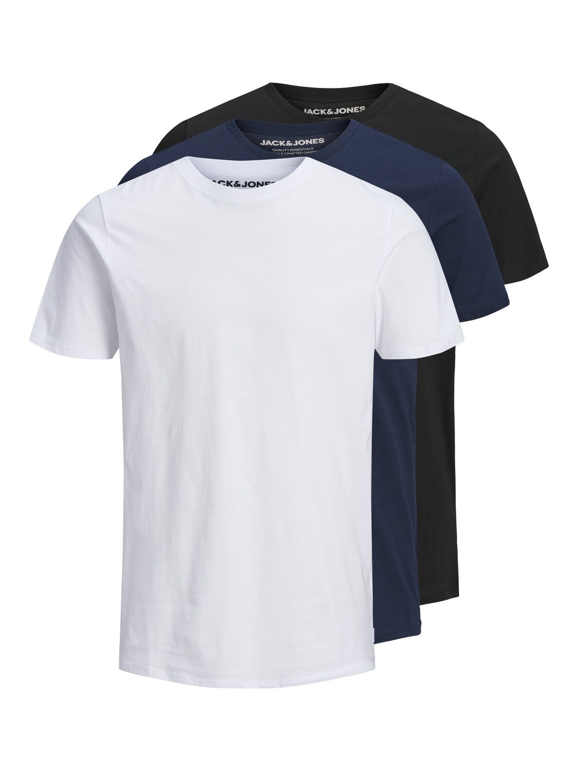Jack & Jones Shirts 3 Pack T-Shirt JJEORGANIC BASIC O-NECK 