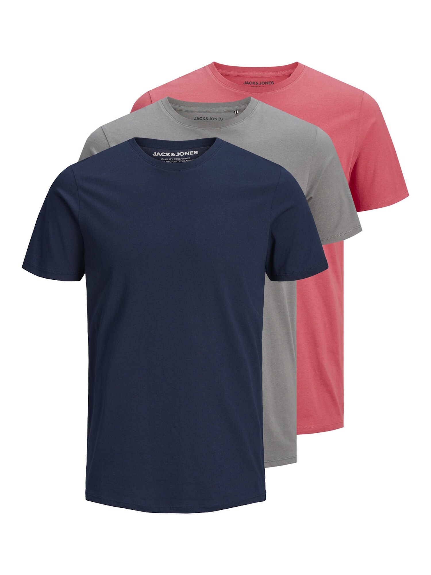 Jack & Jones T-Shirt Organic Basic Kurzarmshirt Dreierpack 