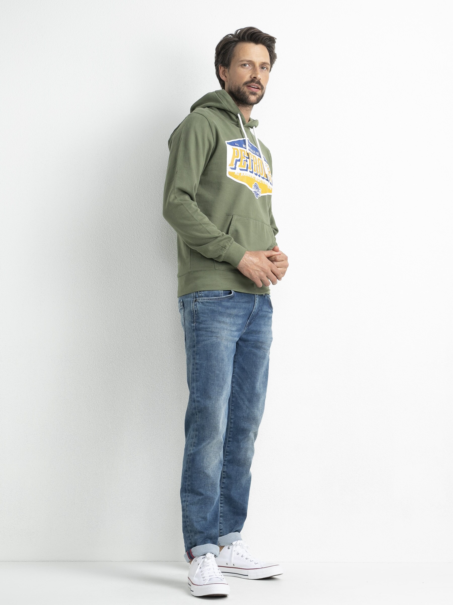 Petrol Industries Pullover Hoodie mit Kapuze Sweater Hooded Print 