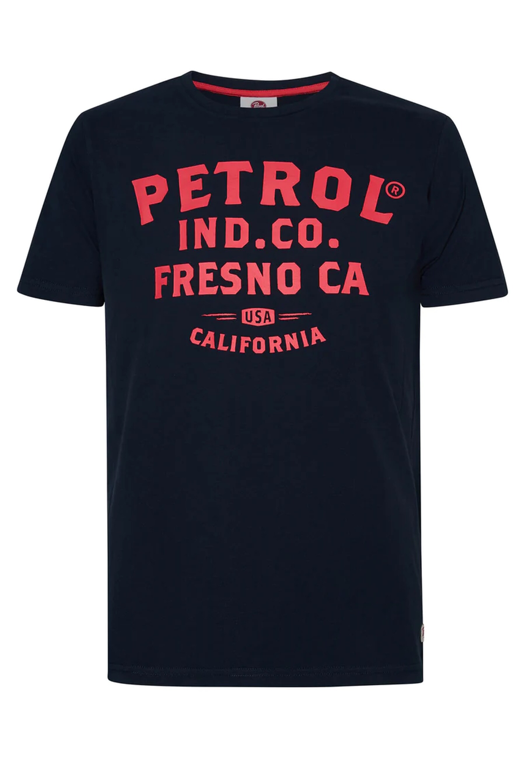 Petrol Industries T-Shirt Classic Print Kurzarmshirt mit Rundhalsausschnitt und Logoprint 