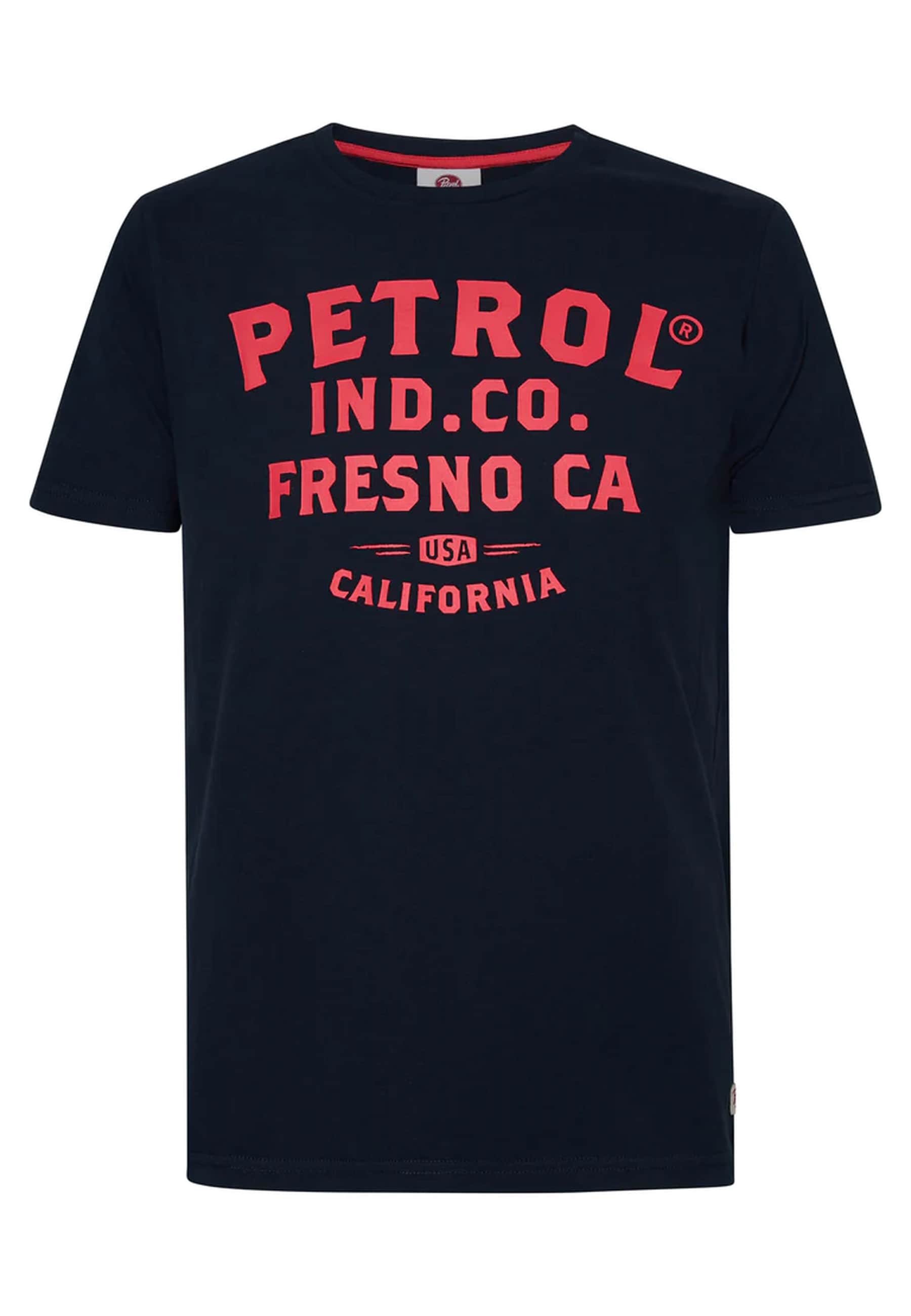 Petrol Industries T-Shirt Classic Print Kurzarmshirt mit Rundhalsausschnitt und Logoprint 