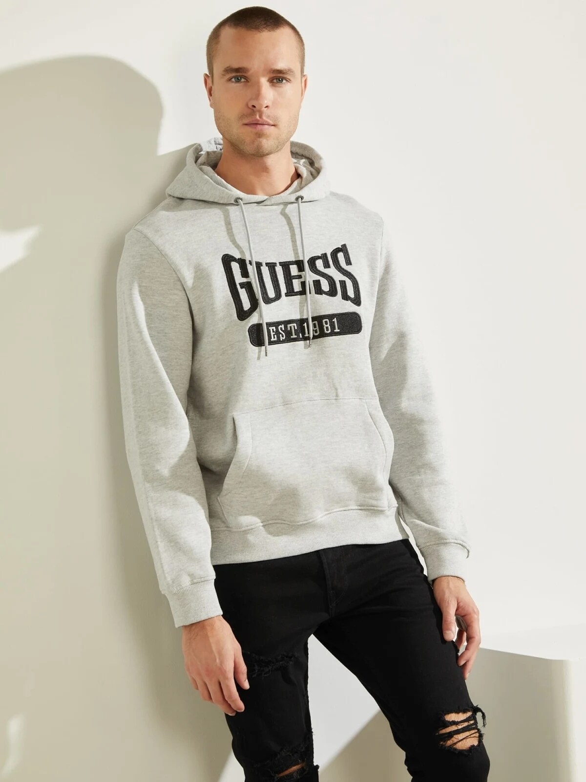 Guess Pullover ORGNC COTTON GYM GUESS HOODIE 