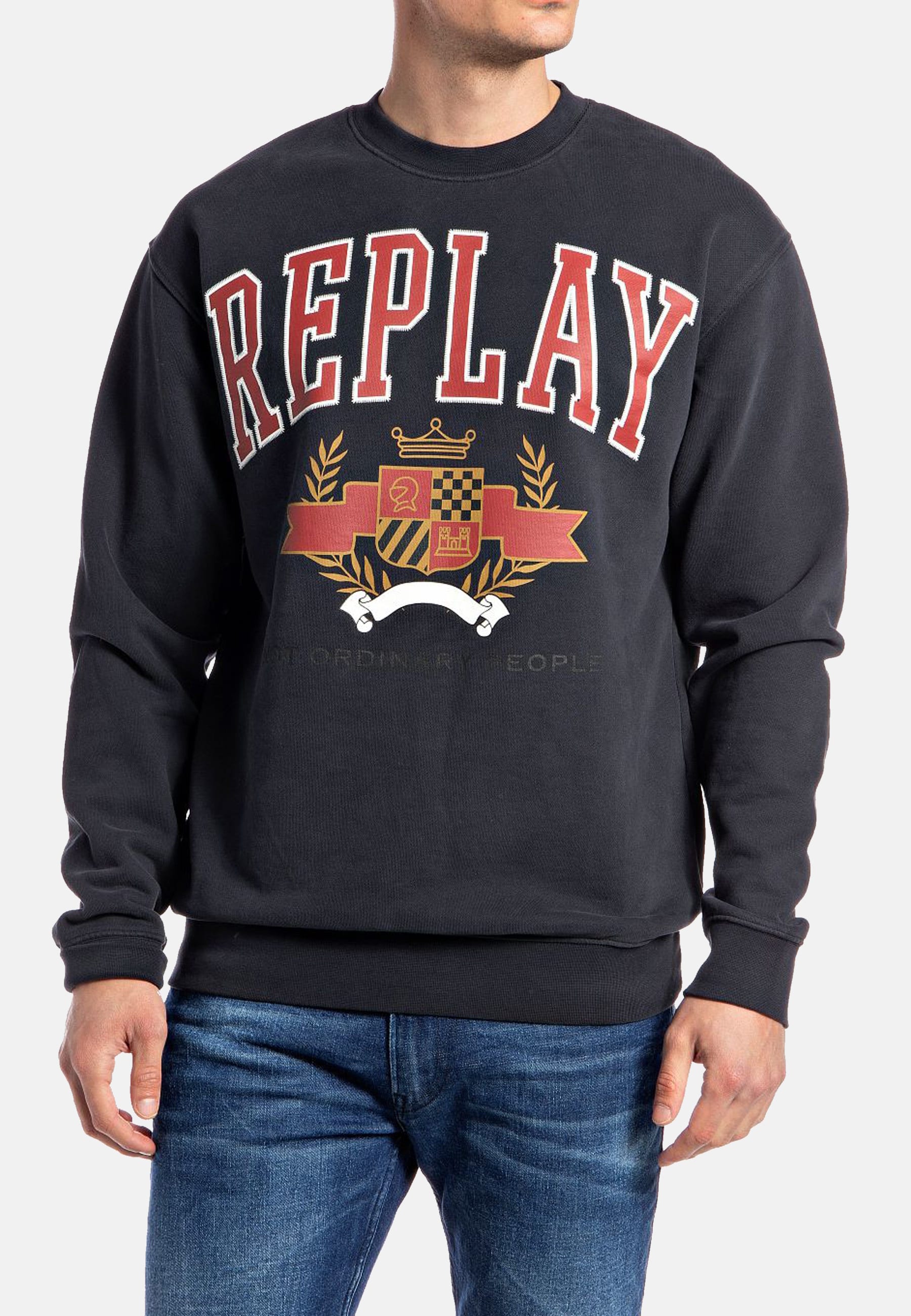 Replay Pullover PEACH HAND Sweatshirt 