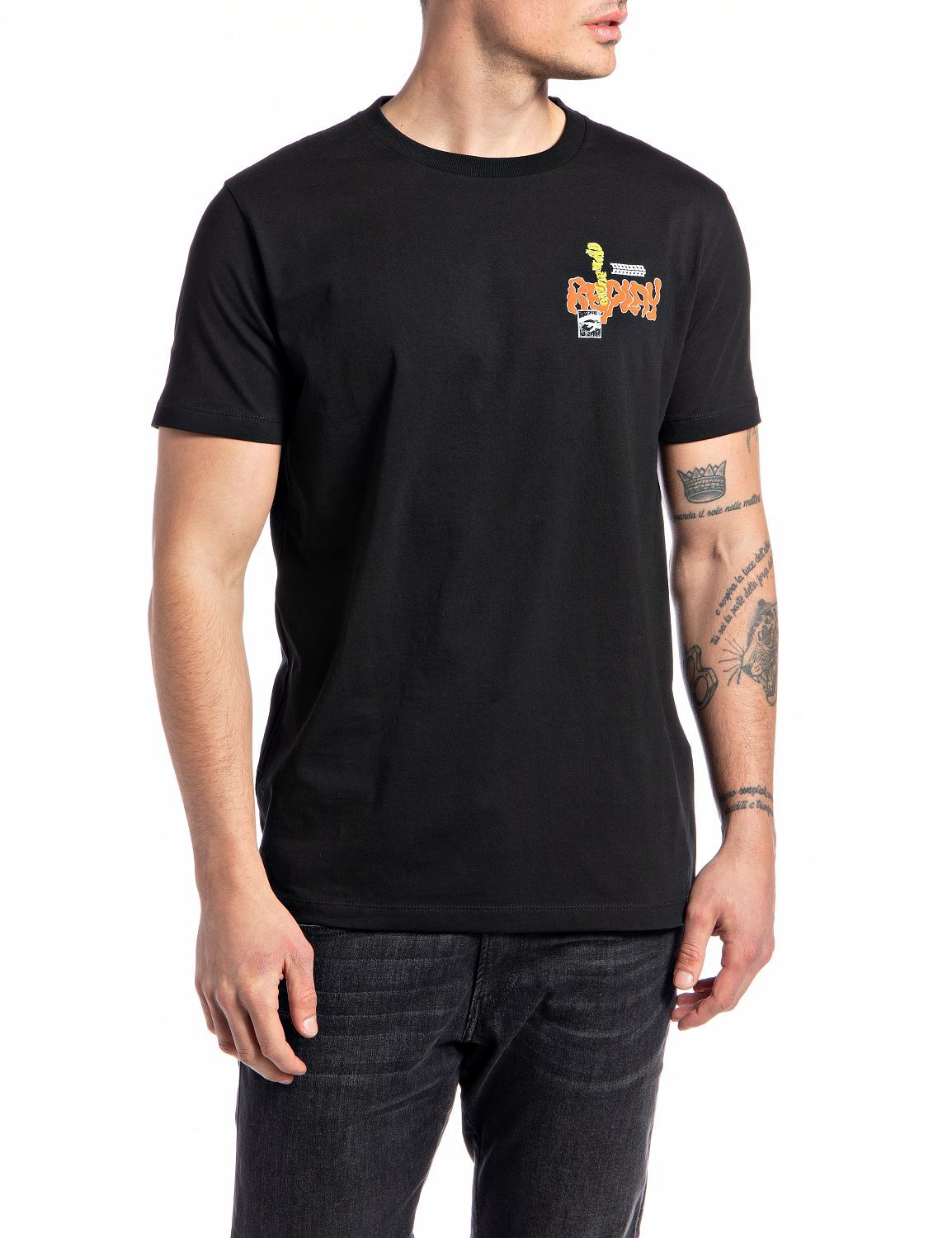 Replay Shirt T-Shirt BASIC JERSEY mit Rundhals 