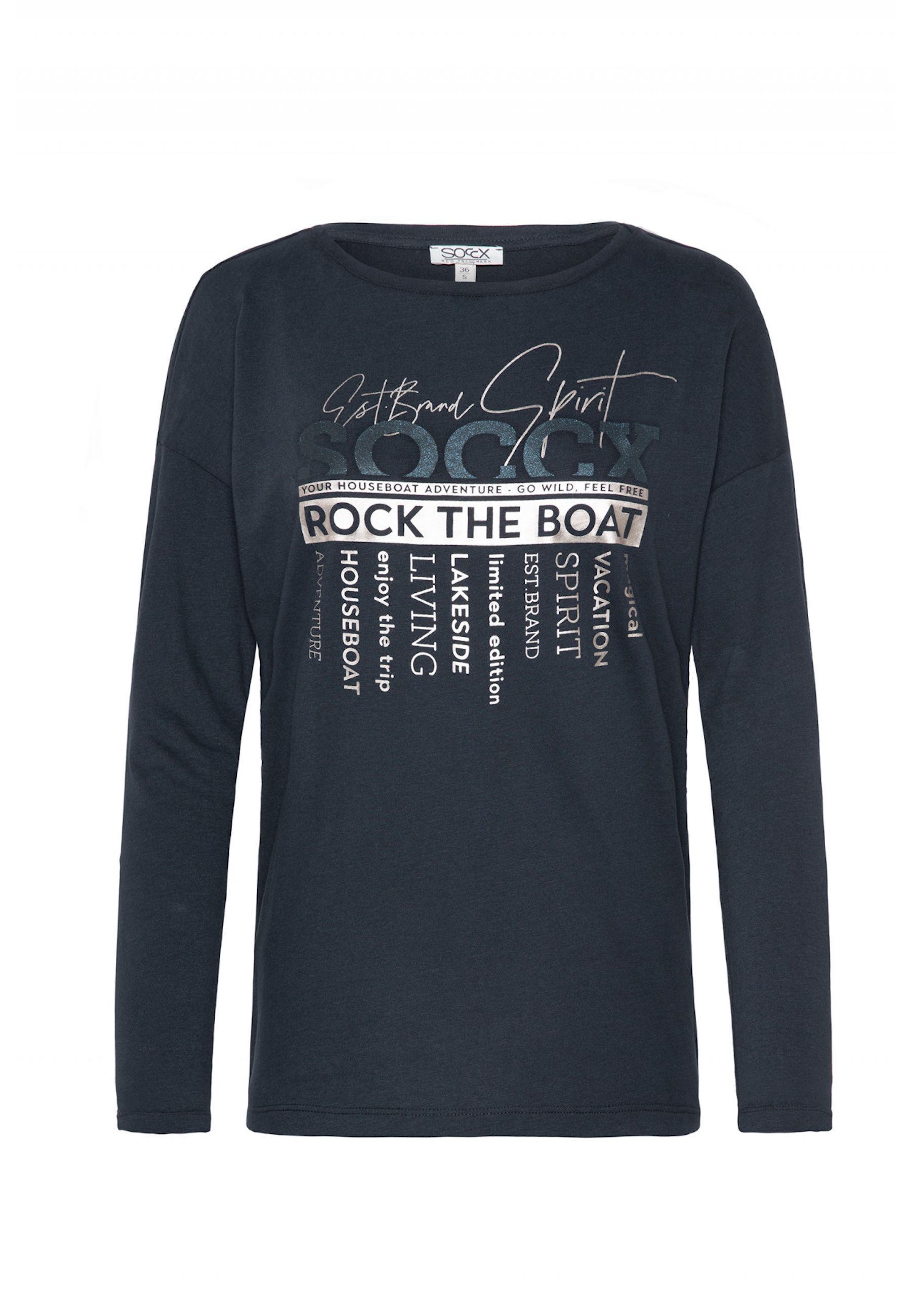 Soccx Longsleeve ROCK THE BOAT Langarmshirt 