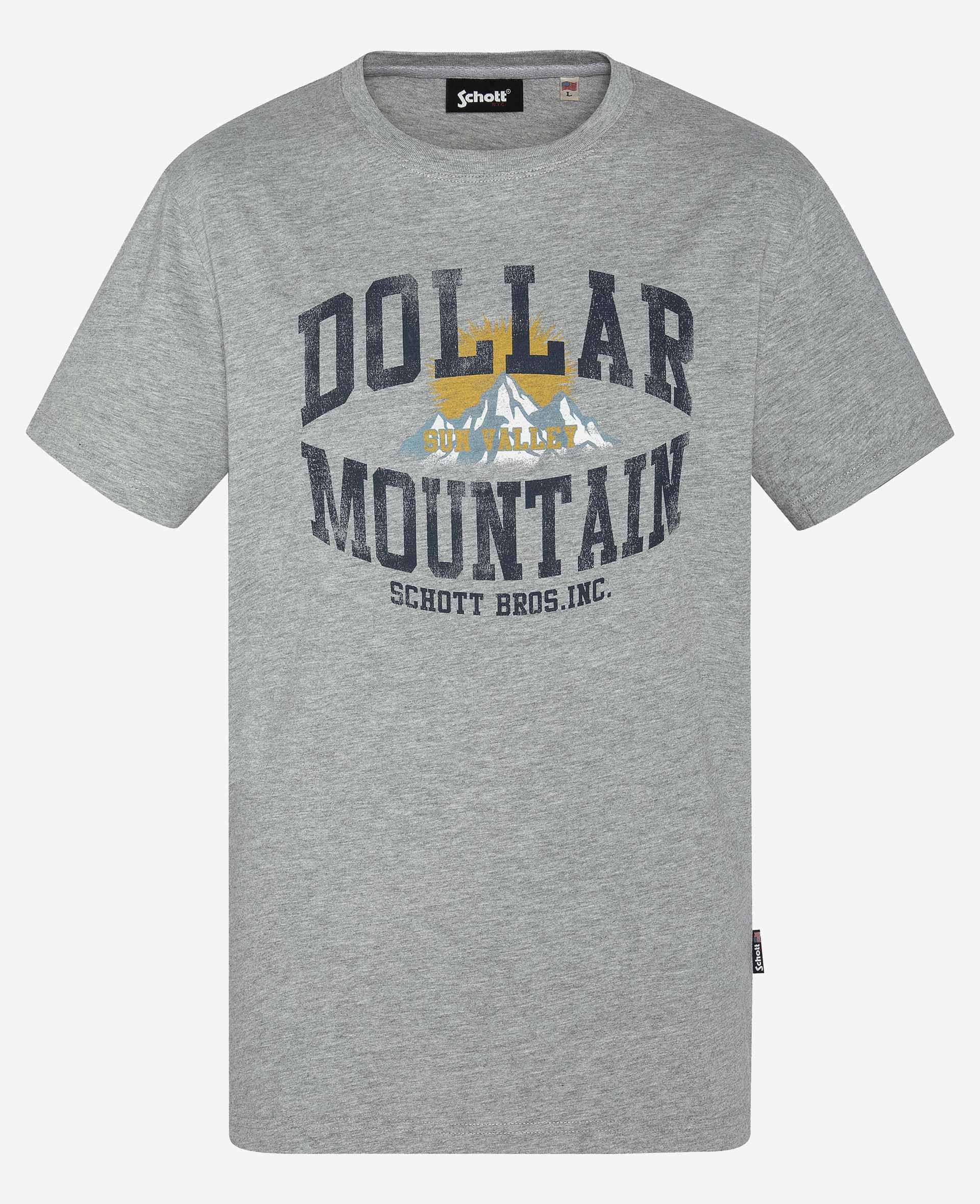 Schott Shirt Kurzarmshirt TSLAN mit Front-Print 