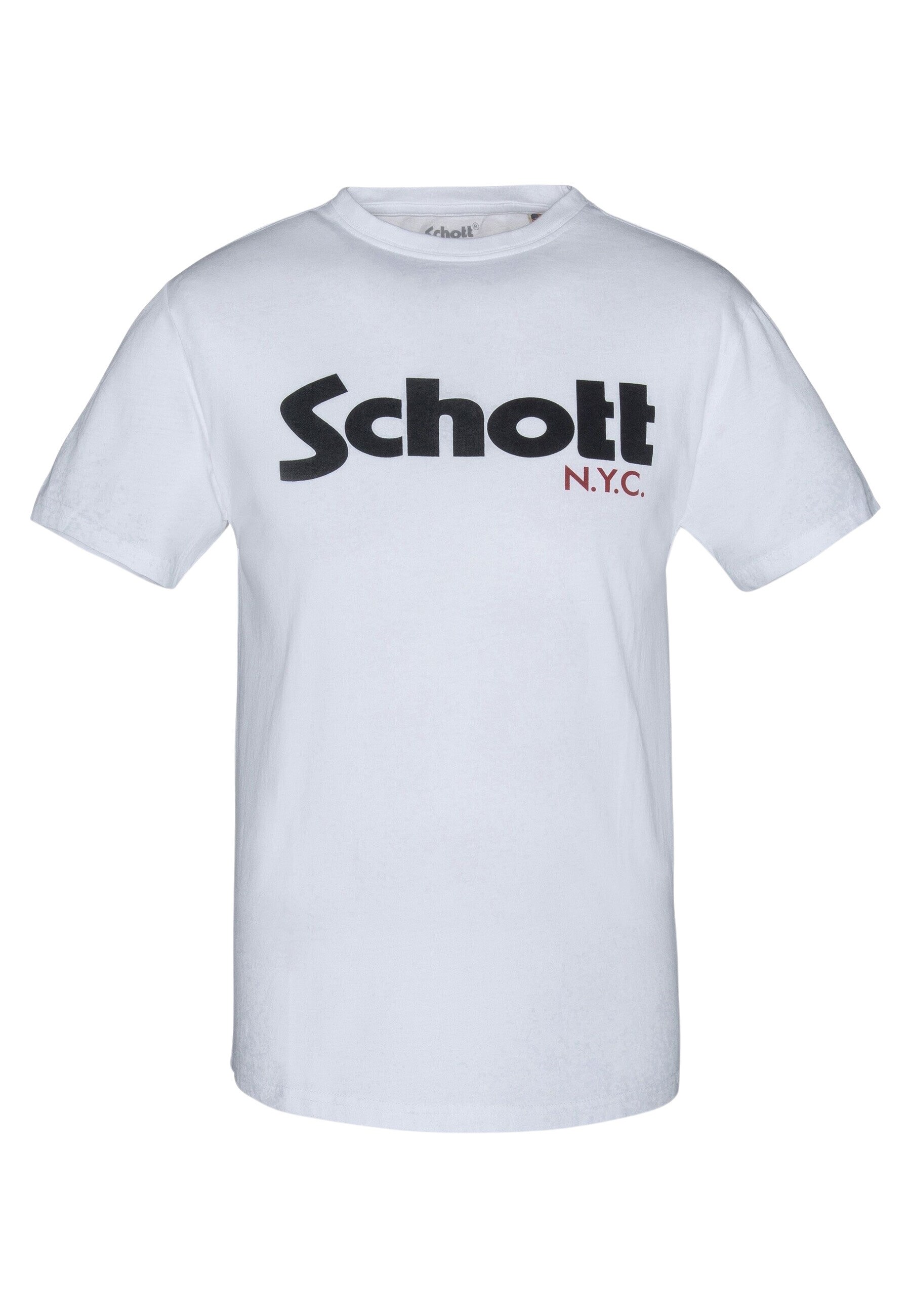 Schott T-Shirt TSLOGO Kurzarmshirt 