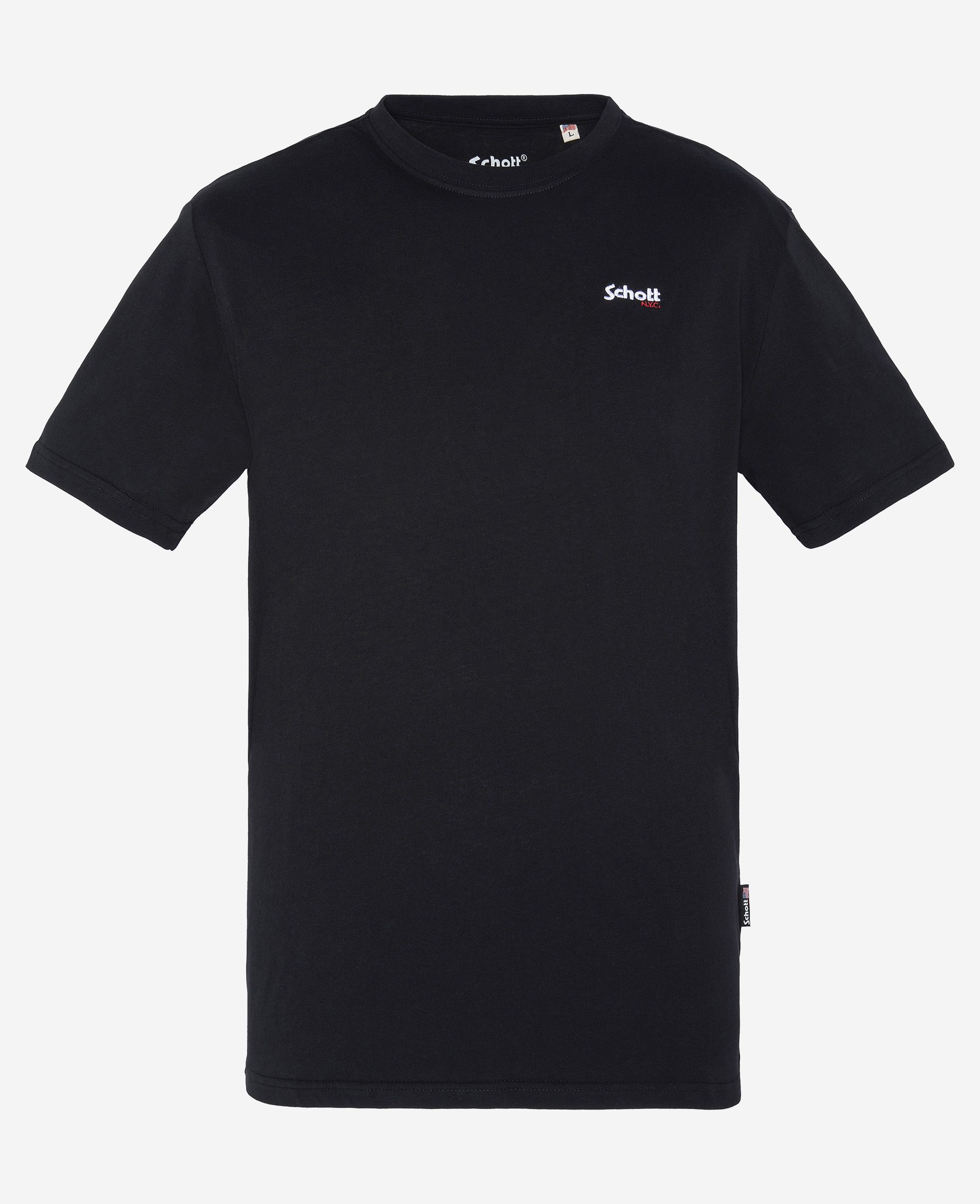 Schott T-Shirt TSLOGOCASUAL Kurzarmshirt mit Front-Print 