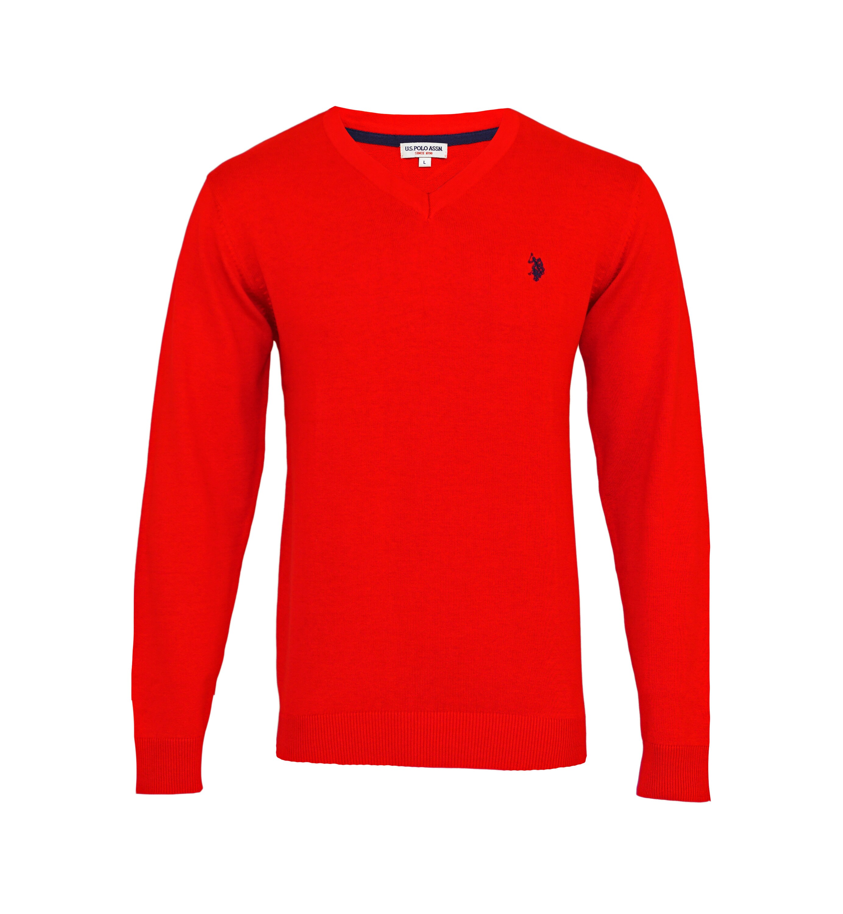 U.S. POLO Pullover V-Ausschnitt Pullover Sweater V-Neck Polo-Logo 
