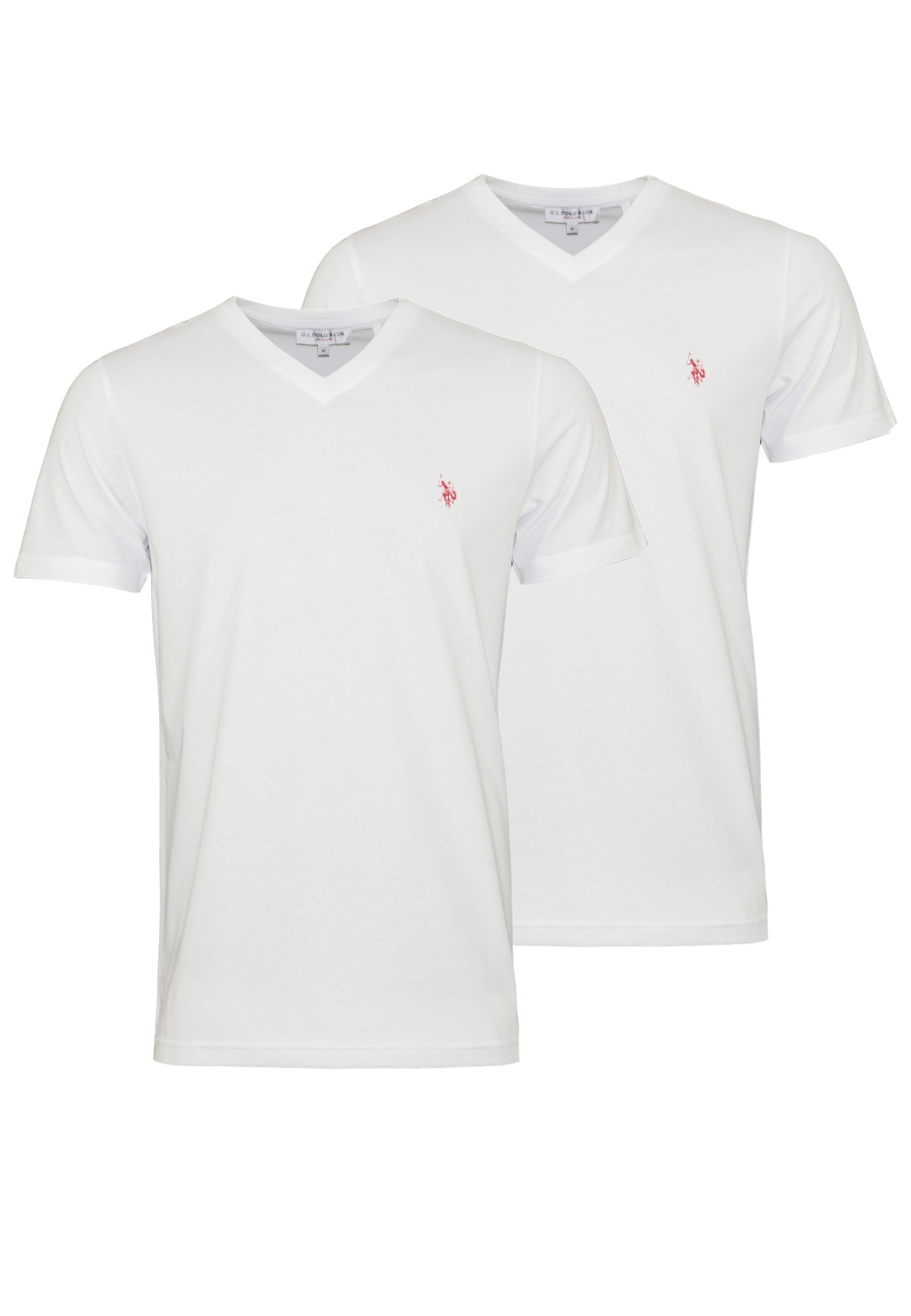 U.S. POLO Shirts 2er Pack V-Neck T-Shirts 