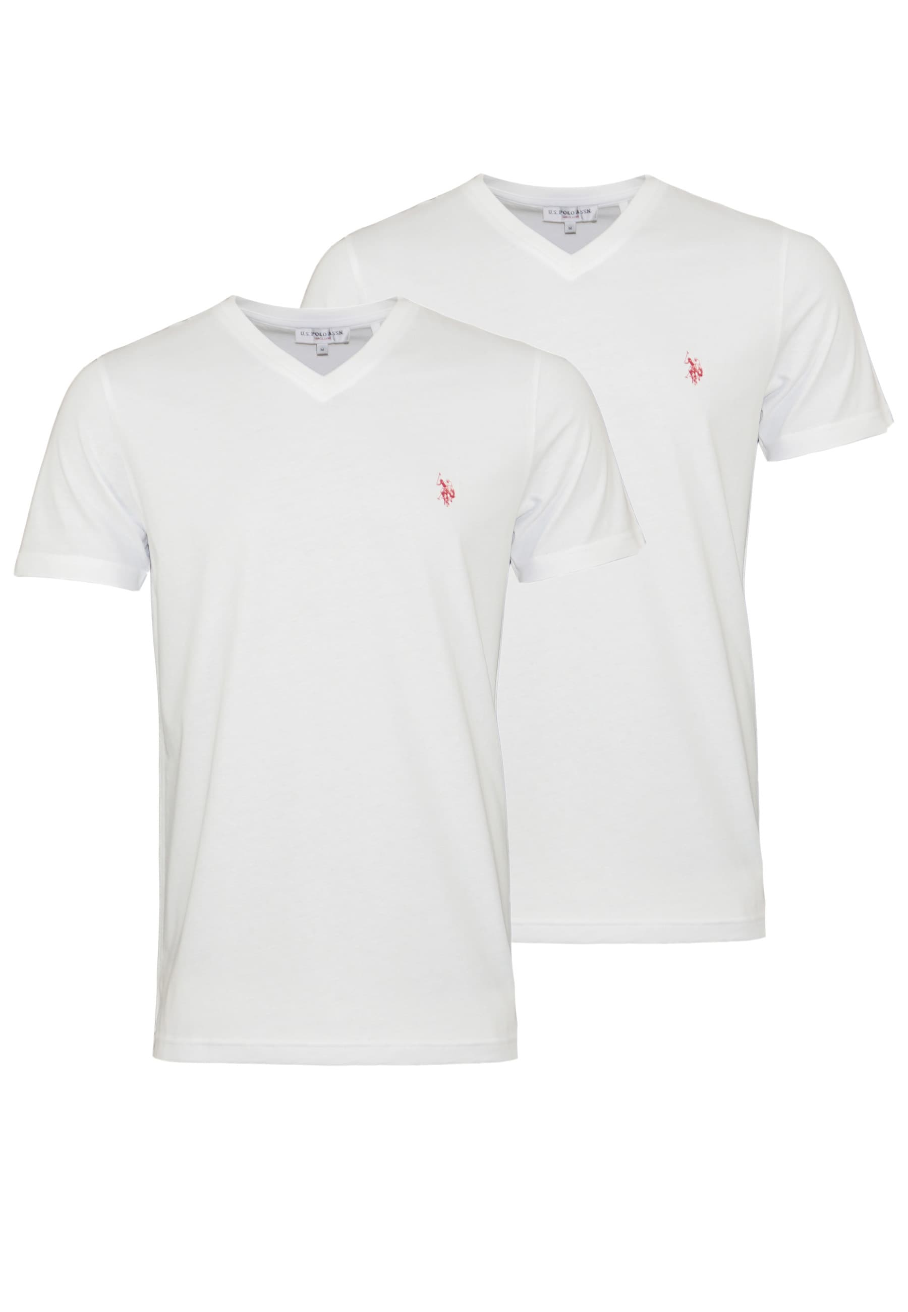 U.S. POLO Shirts 2er Pack V-Neck T-Shirts 