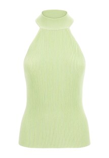 Guess Top Ärmelloses Rippstricktop SHAYNA mit Stehkragen in Slim Fit 