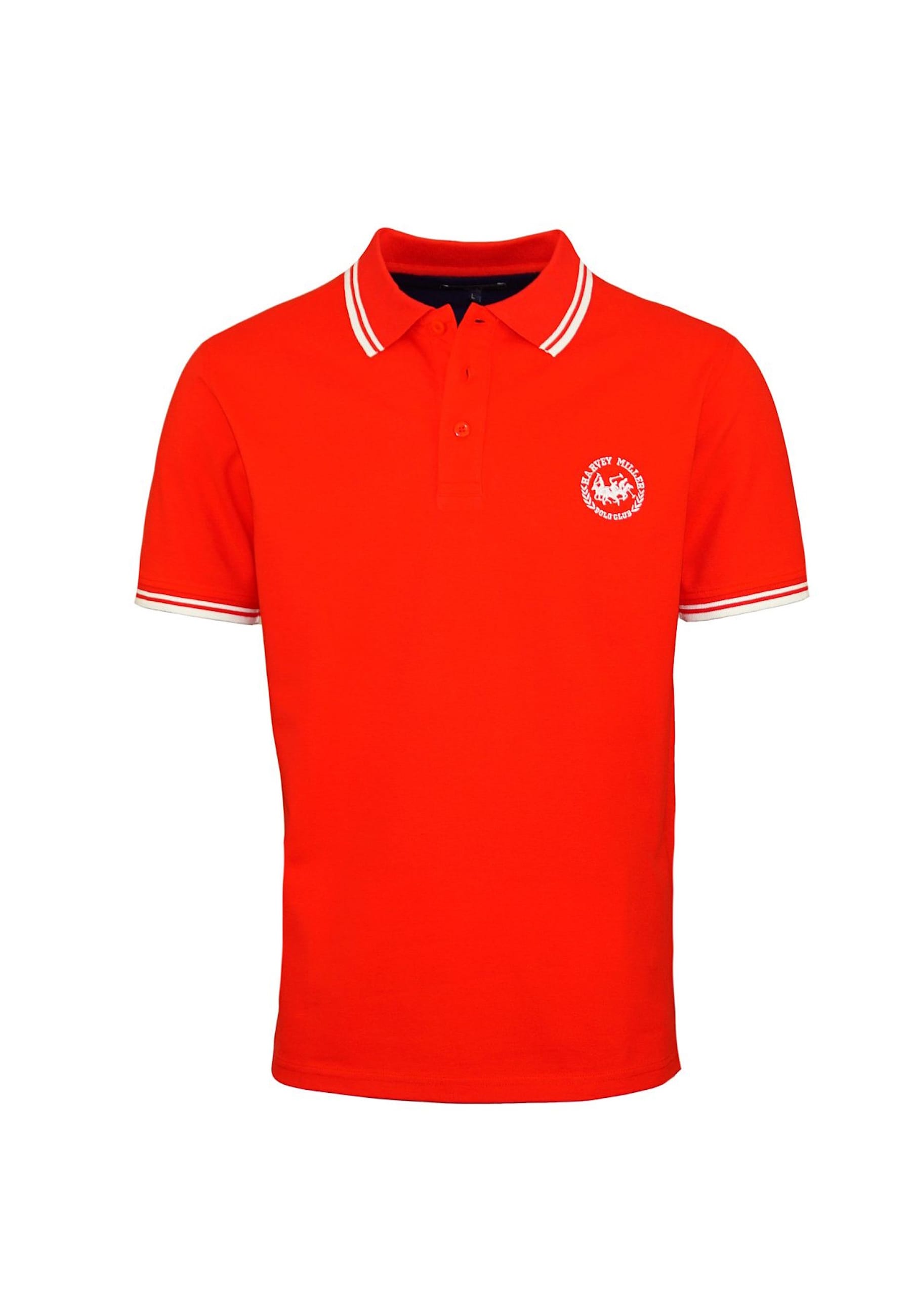 Harvey Miller Polo Poloshirt Fashion Polohemd Kurzarm Shirt 