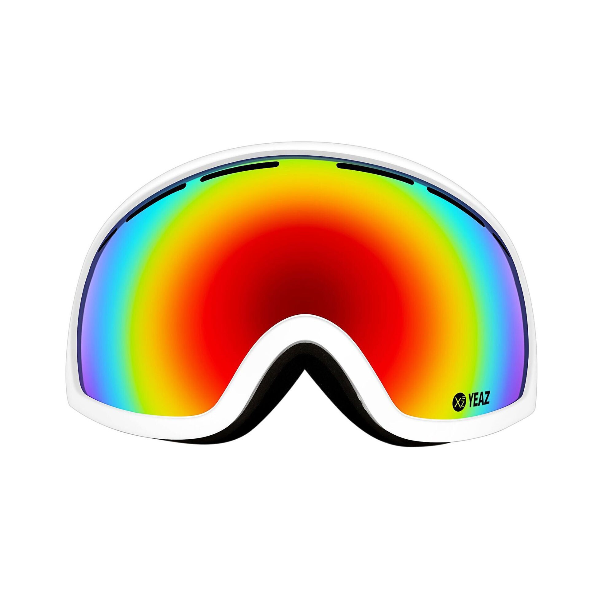 YEAZ Ski- Snowboardbrille rot/wei&szlig; PEAK 