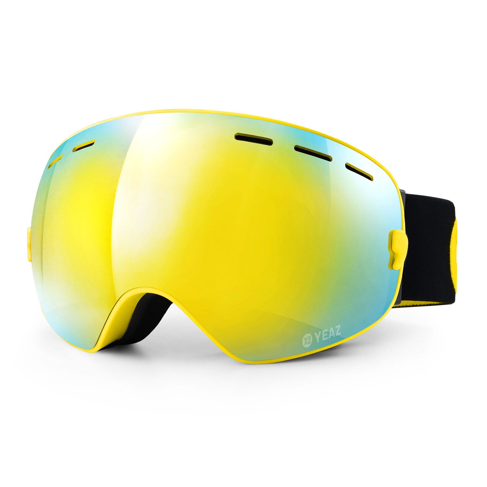 Ski- Snowboardbrille mit Rahmen gelb verspiegelt XTRM-SUMMIT