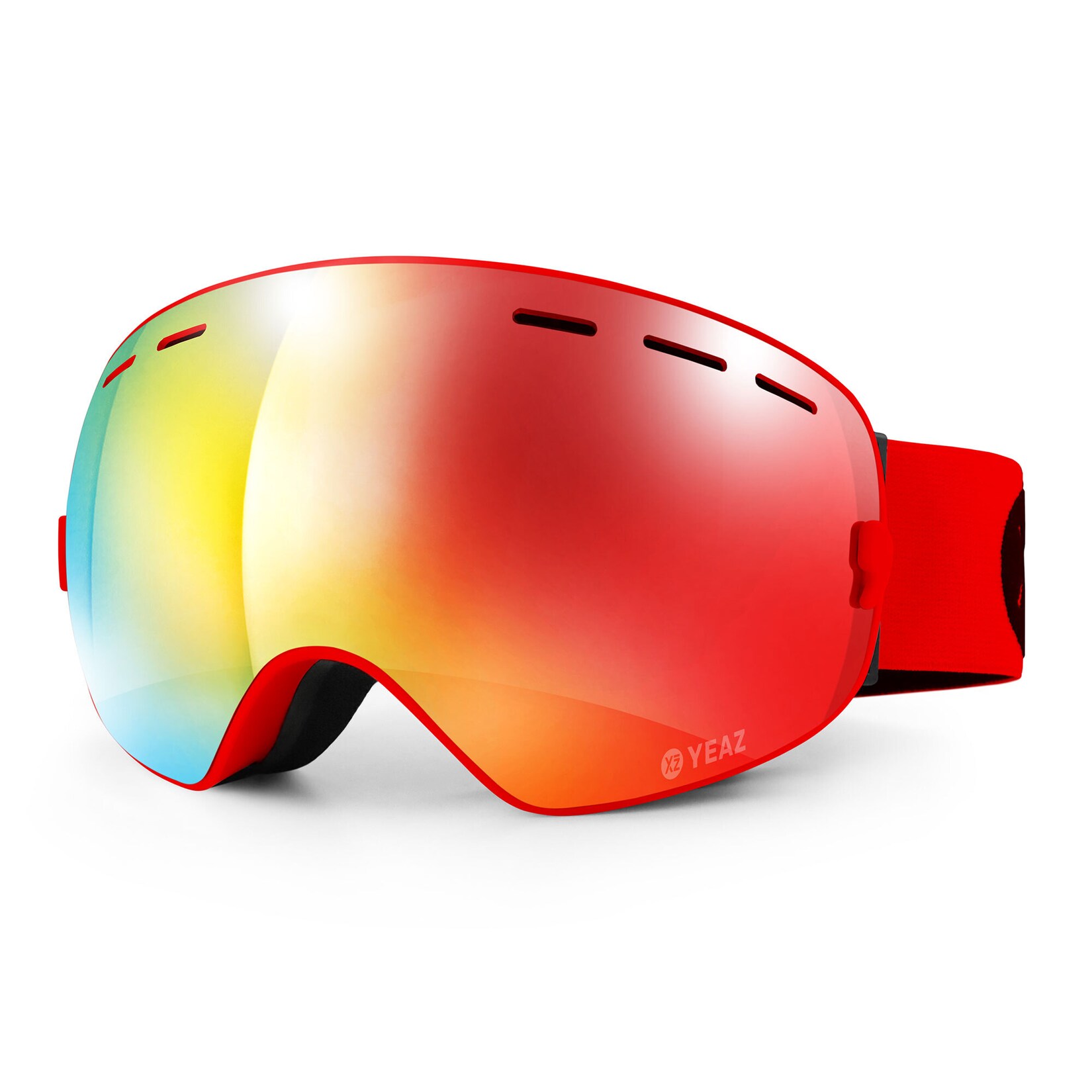 Ski- Snowboardbrille mit Rahmen rot verspiegelt XTRM-SUMMIT