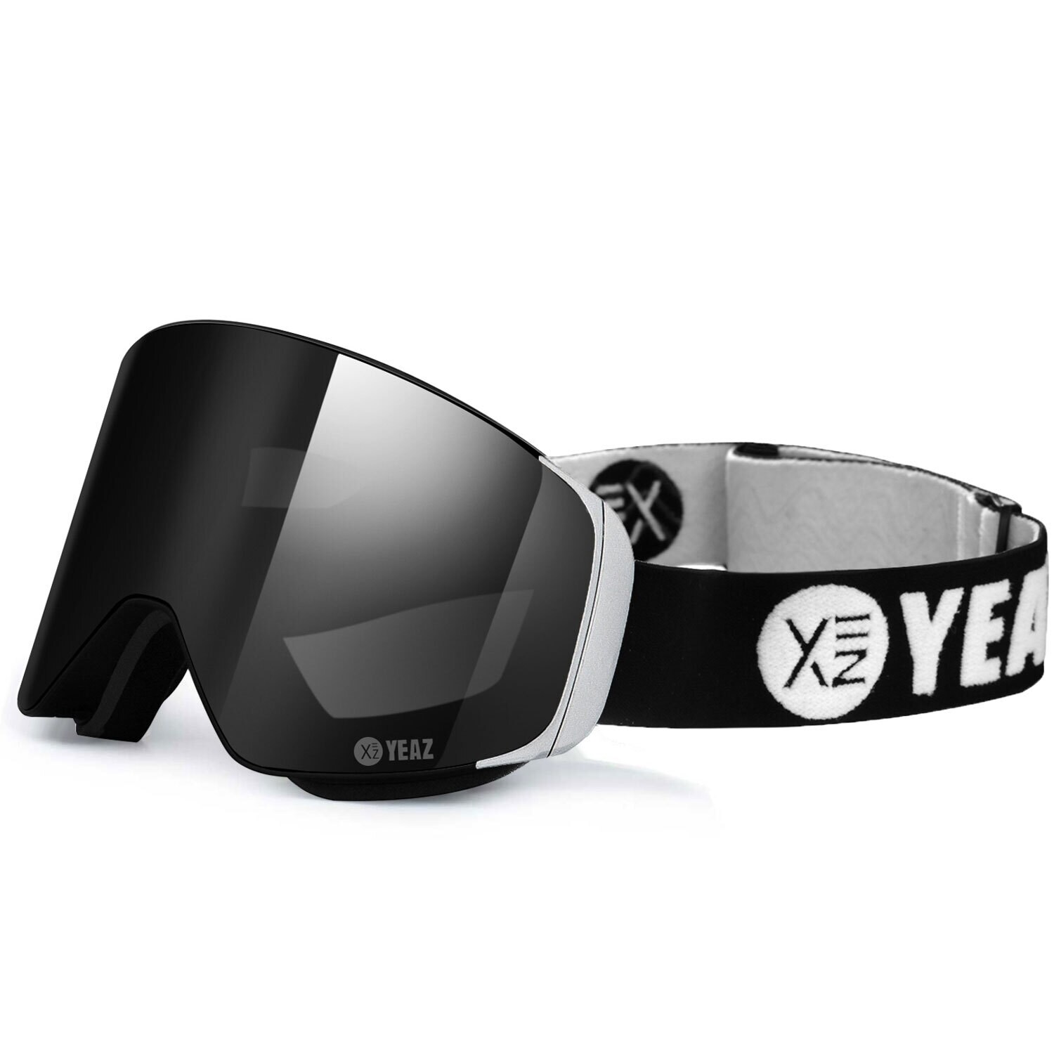 YEAZ Magnet-Ski-Snowboardbrille schwarz/silber APEX 