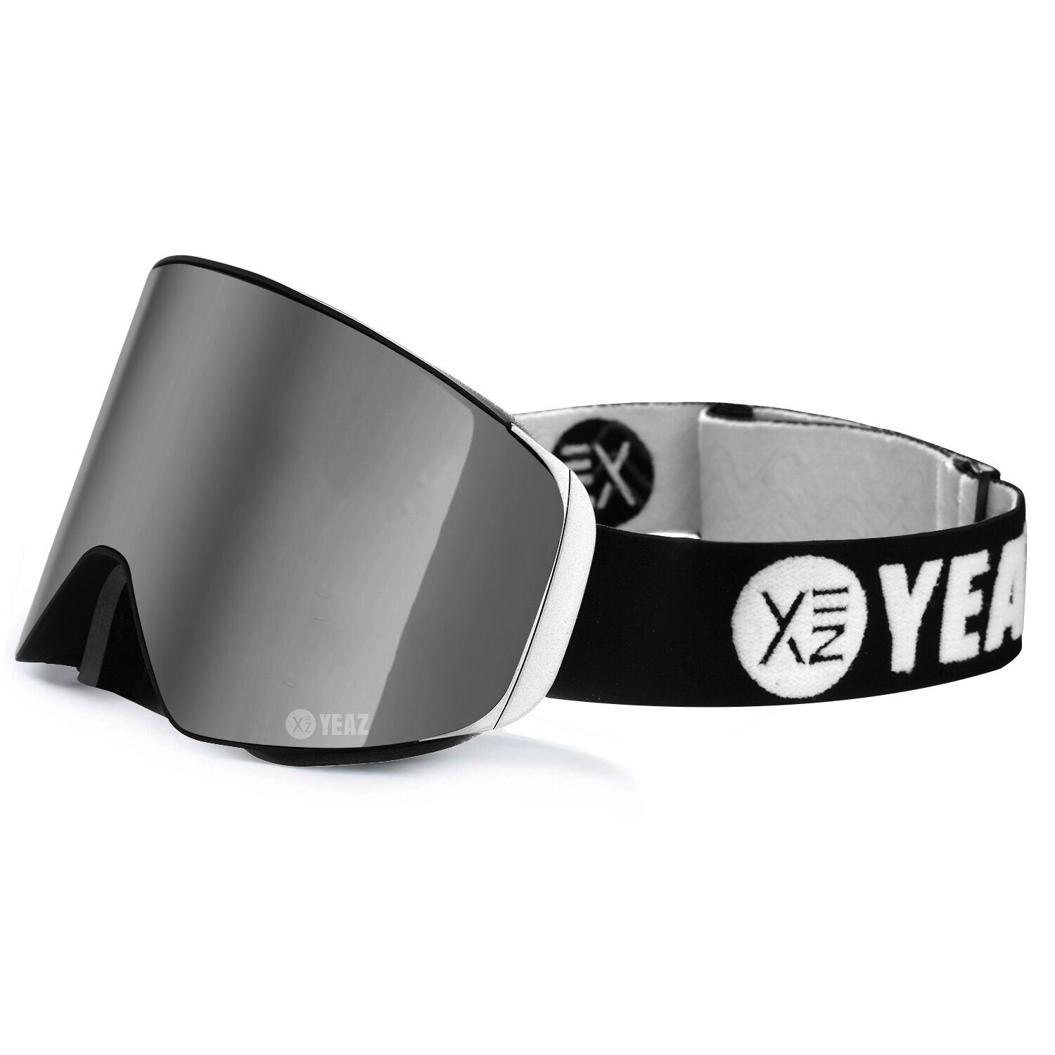Magnet-Ski-Snowboardbrille silber verspiegelt/silber APEX