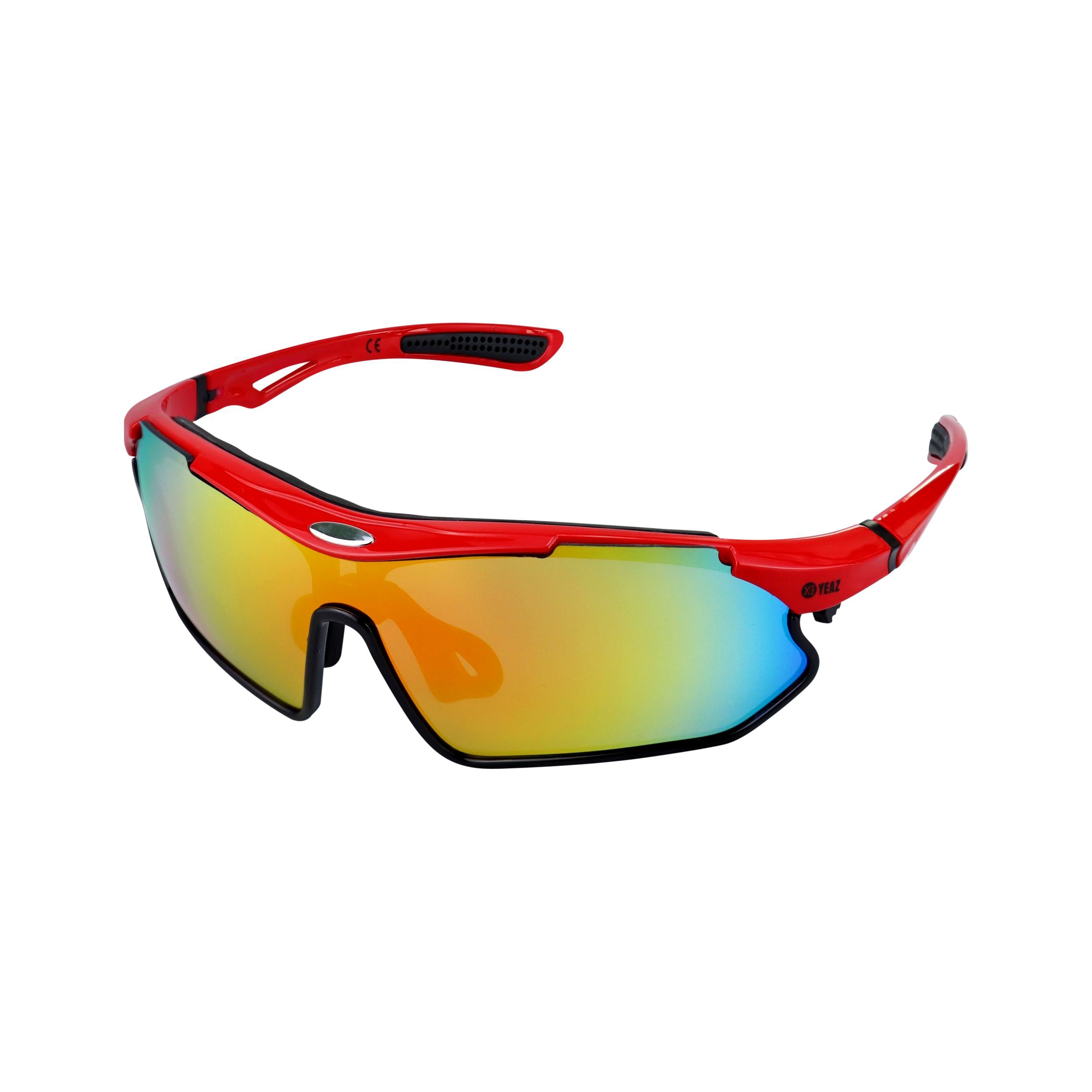 YEAZ Sport-Sonnenbrille rot/schwarz/rot SUNRAY 