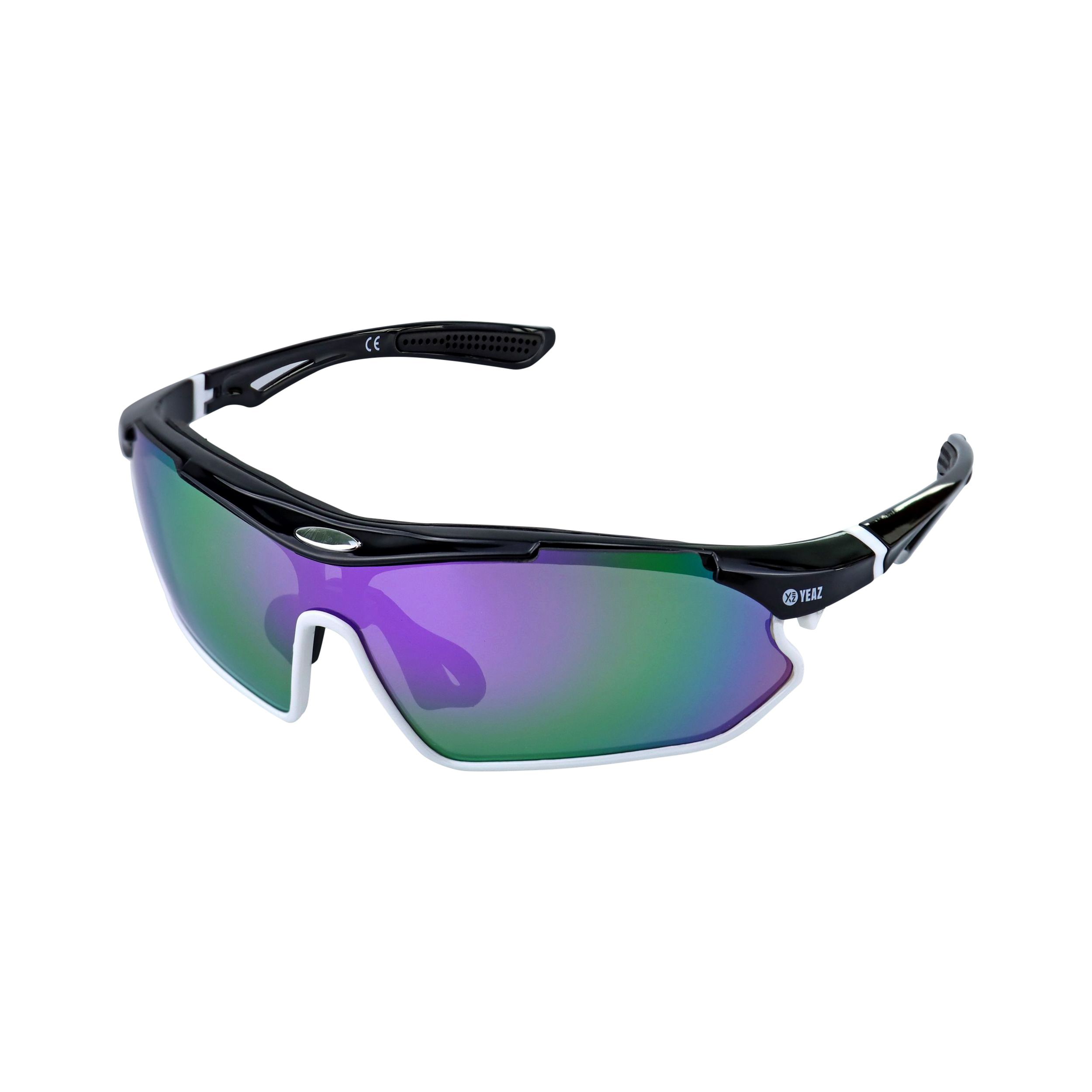 YEAZ Sport-Sonnenbrille schwarz/wei&szlig;/lila SUNRAY 