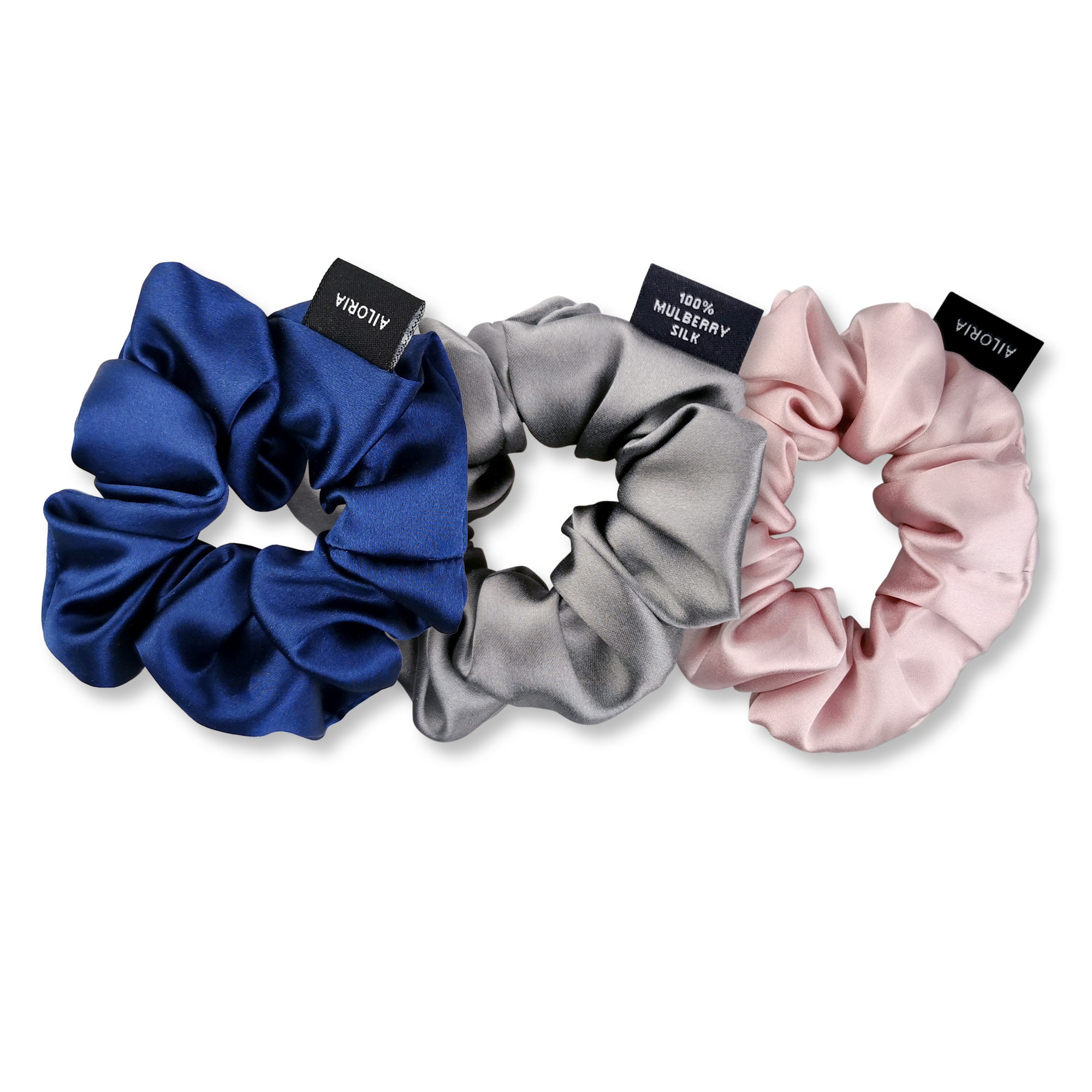 AILORIA Set 3 Scrunchies M aus Seide DOUX 