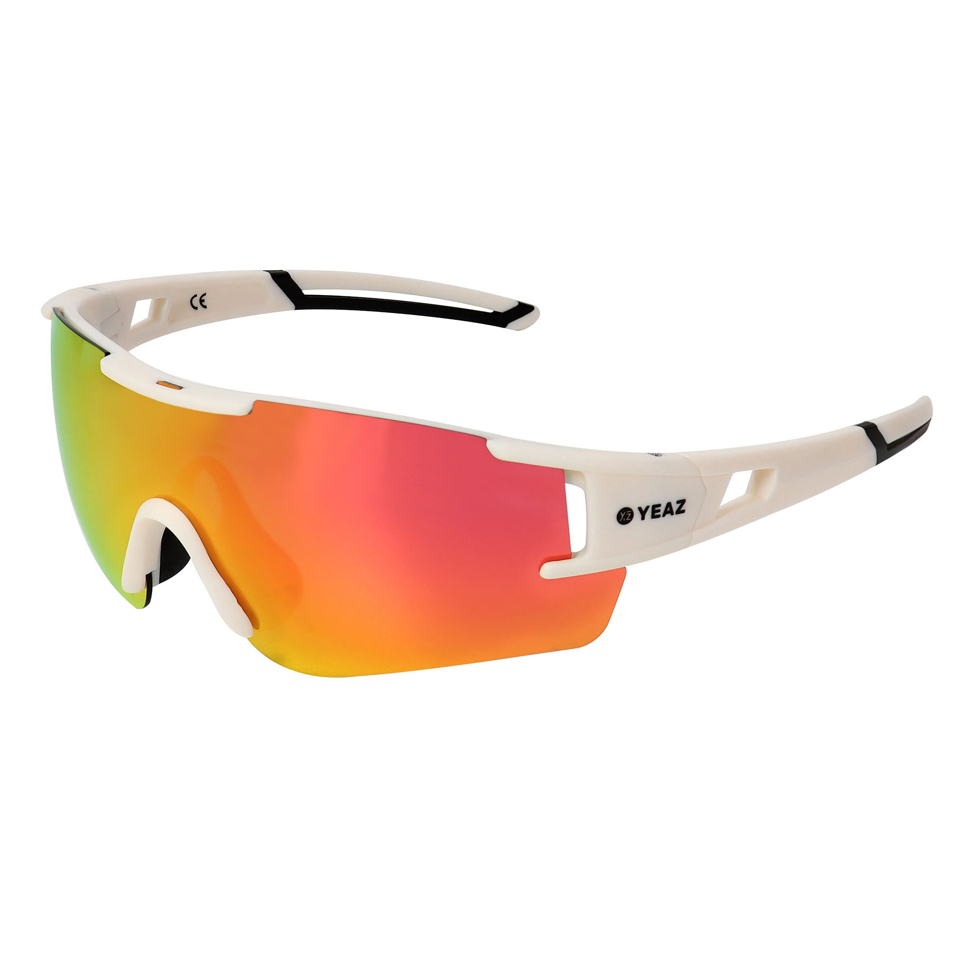 YEAZ Sport-Sonnenbrille Creme White/Pink SUNBLOW 