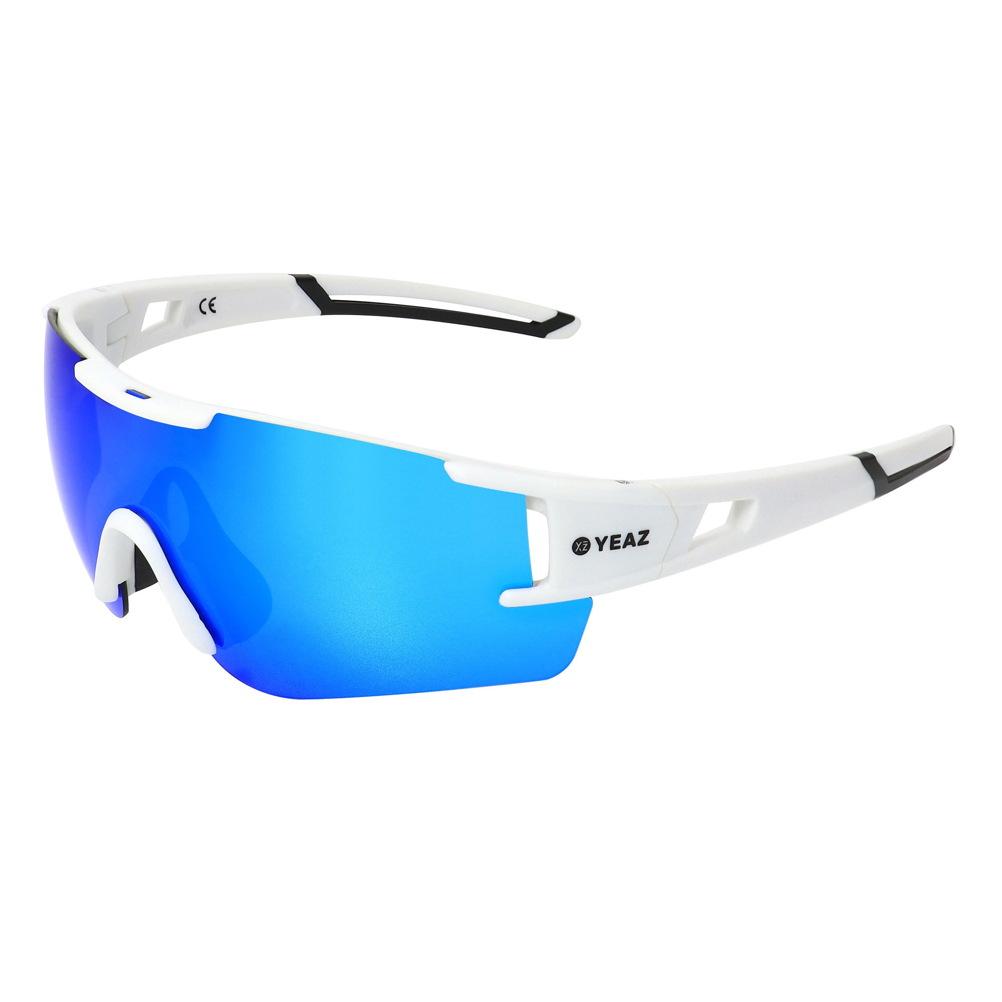 YEAZ Sport-Sonnenbrille Bright White/Blue SUNBLOW 