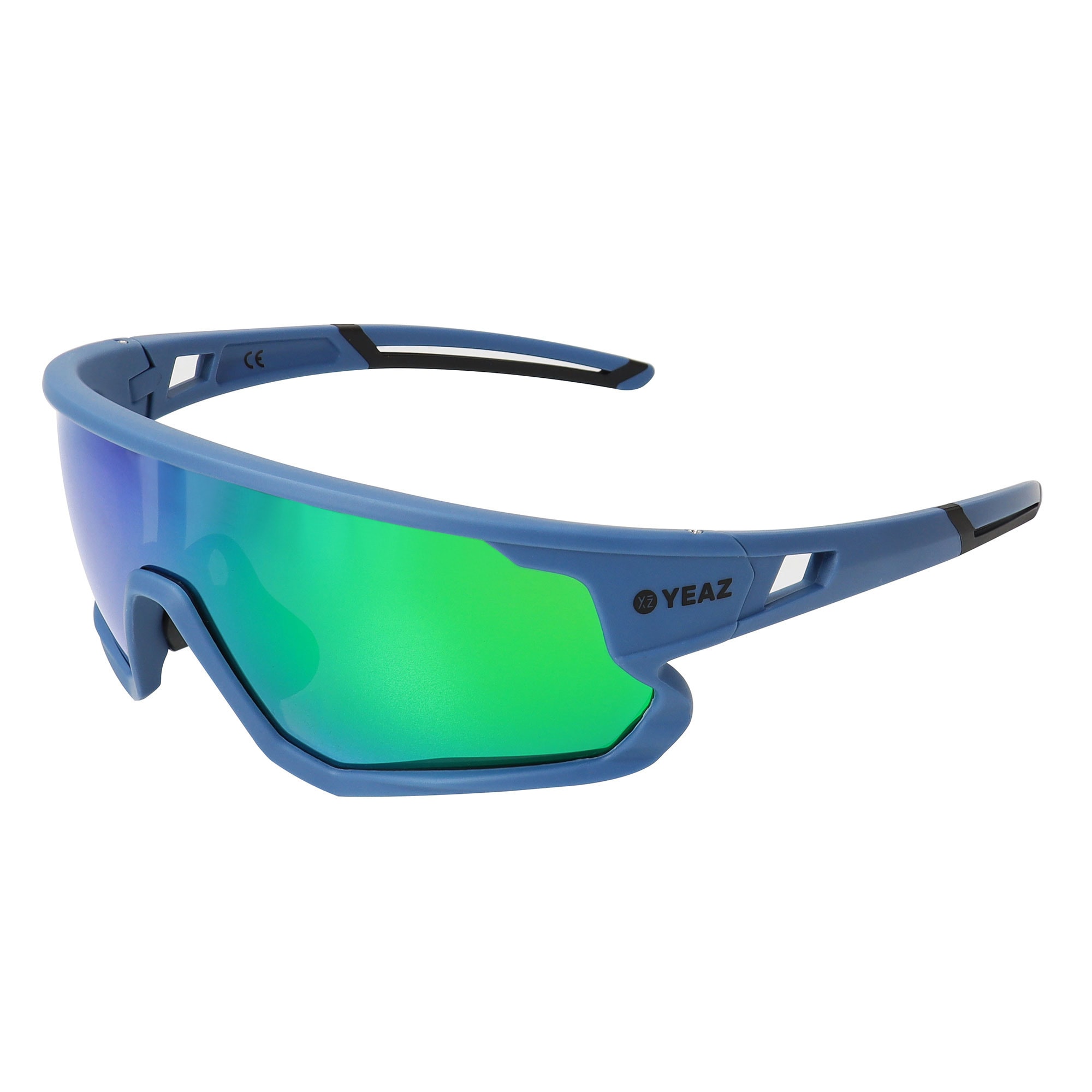 YEAZ Sport-Sonnenbrille Cyan Blue/Green SUNRISE 