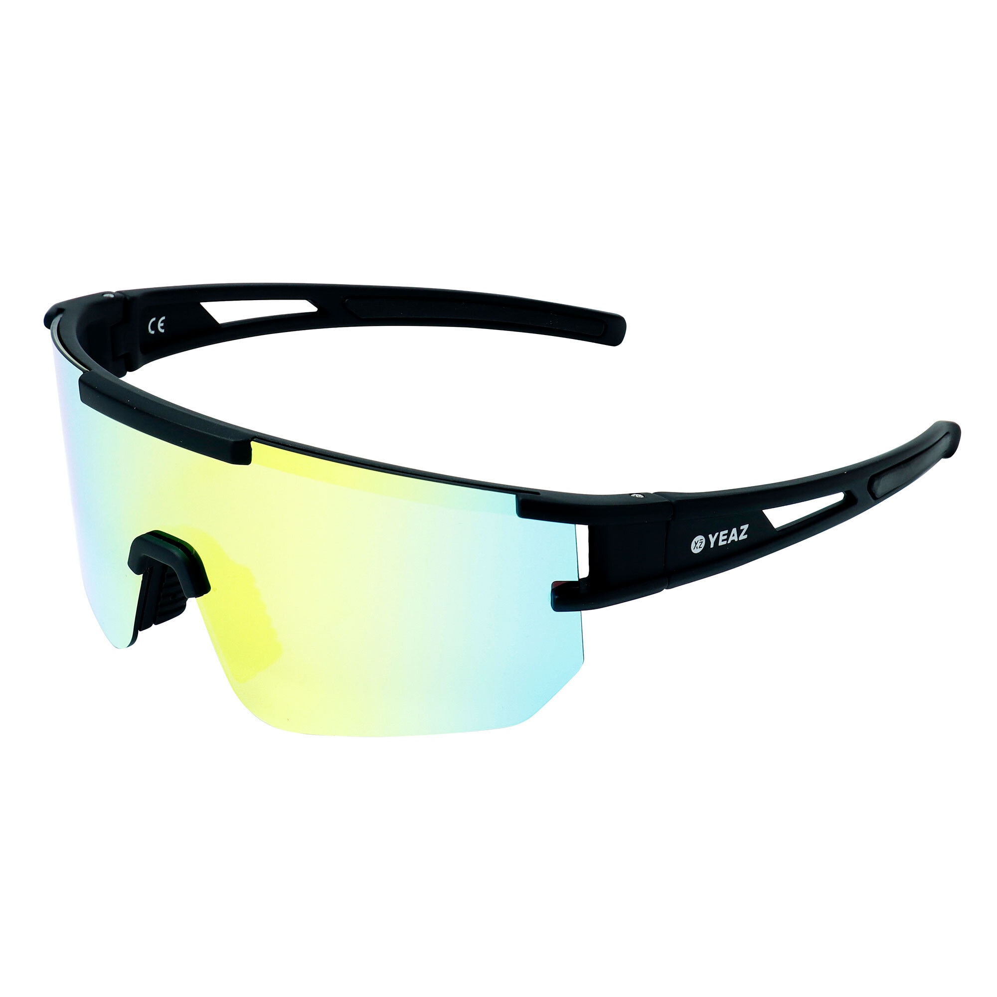 YEAZ Sport-Sonnenbrille Black/Golden Green SUNSPARK 
