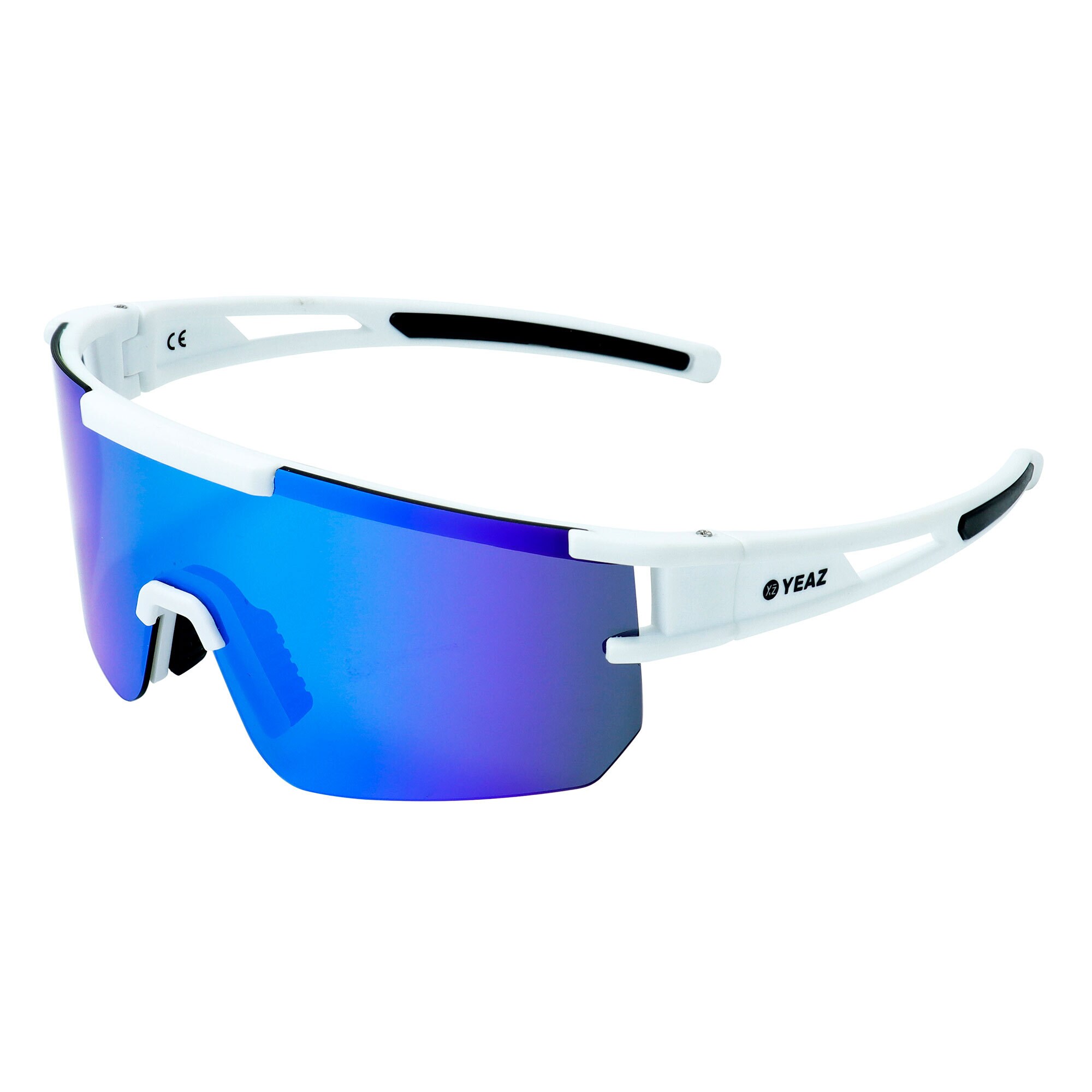 YEAZ Sport-Sonnenbrille Bright White/Blue SUNSPARK 