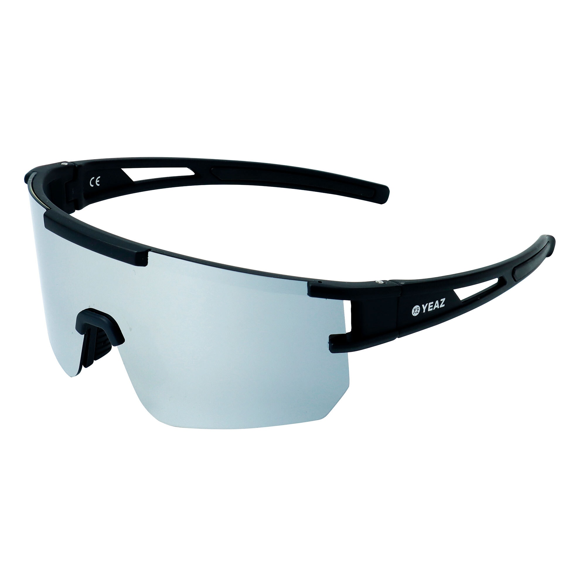 YEAZ Sport-Sonnenbrille Black/Silver Mirror SUNSPARK 