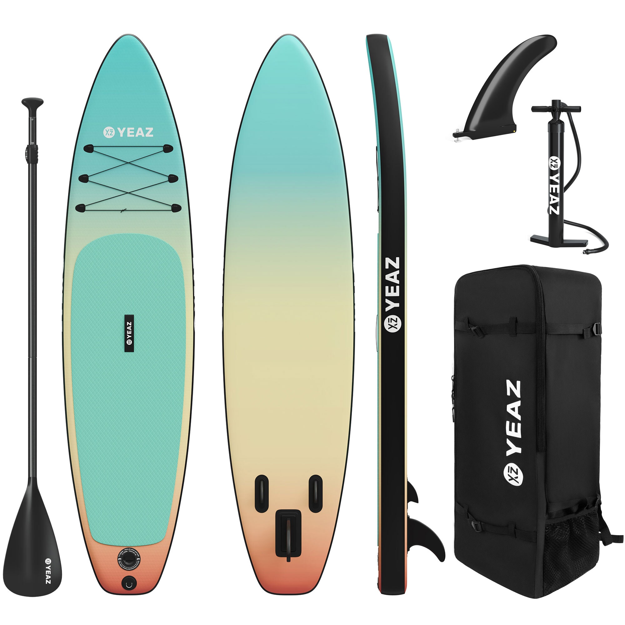 YEAZ SUP Board und Kit LAGUNA BEACH - EXOTRACE - SET 