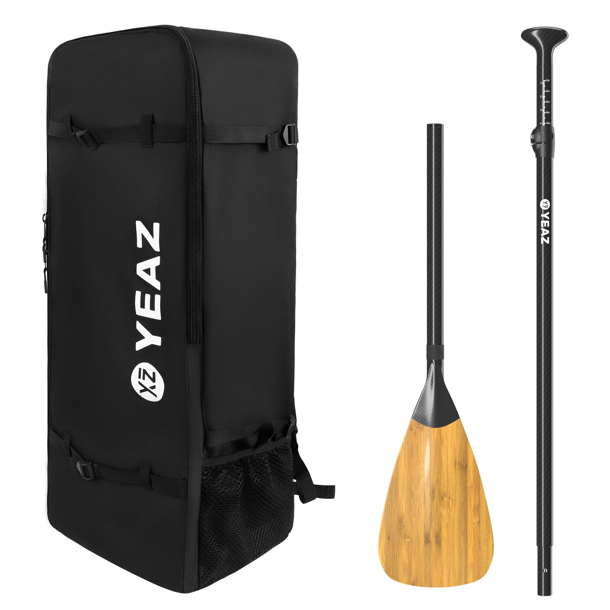 YEAZ Rucksack & Carbon-Bambus Paddel KIT BAMBOO 