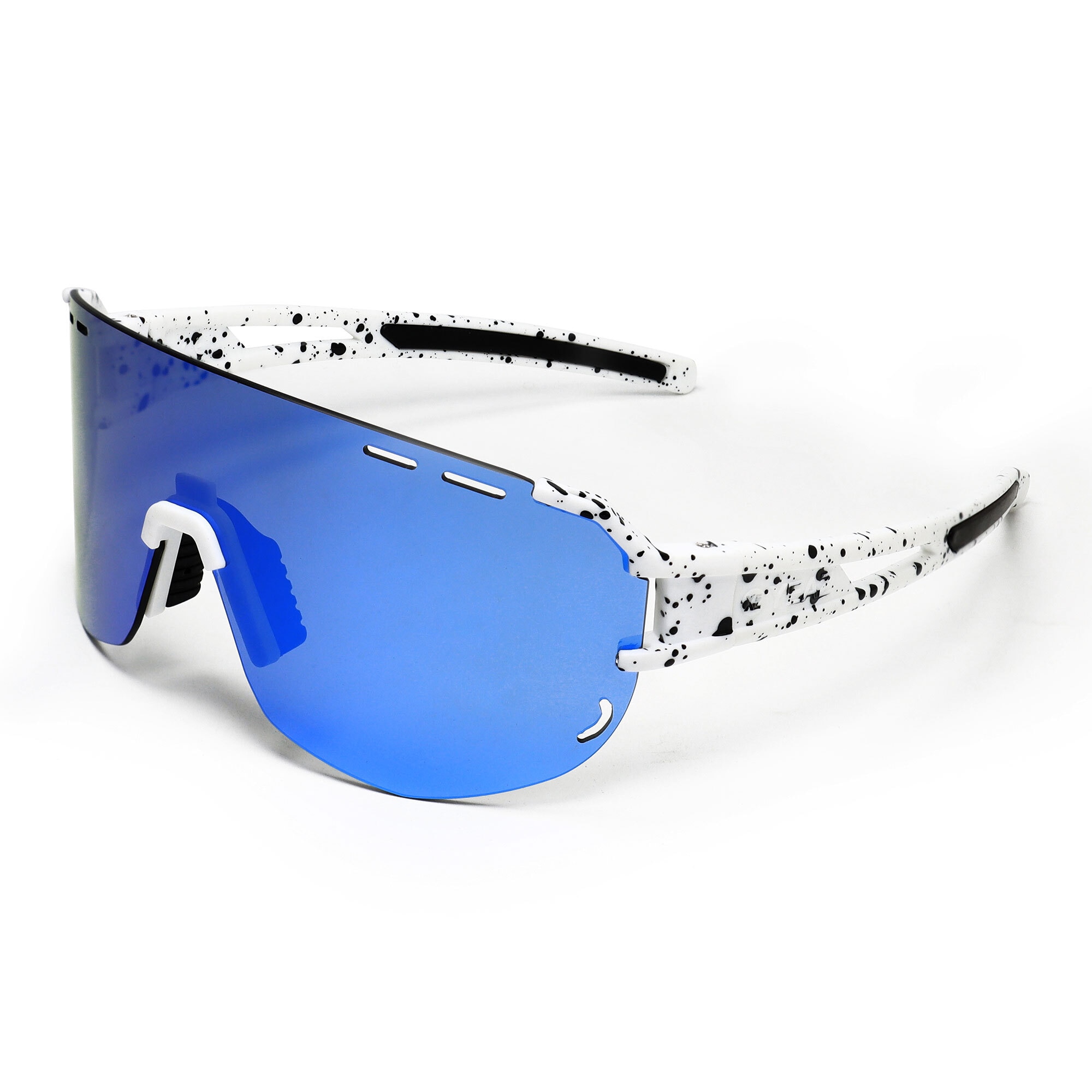 YEAZ Sport-Sonnenbrille wei&szlig;/blau SUNGLOW 