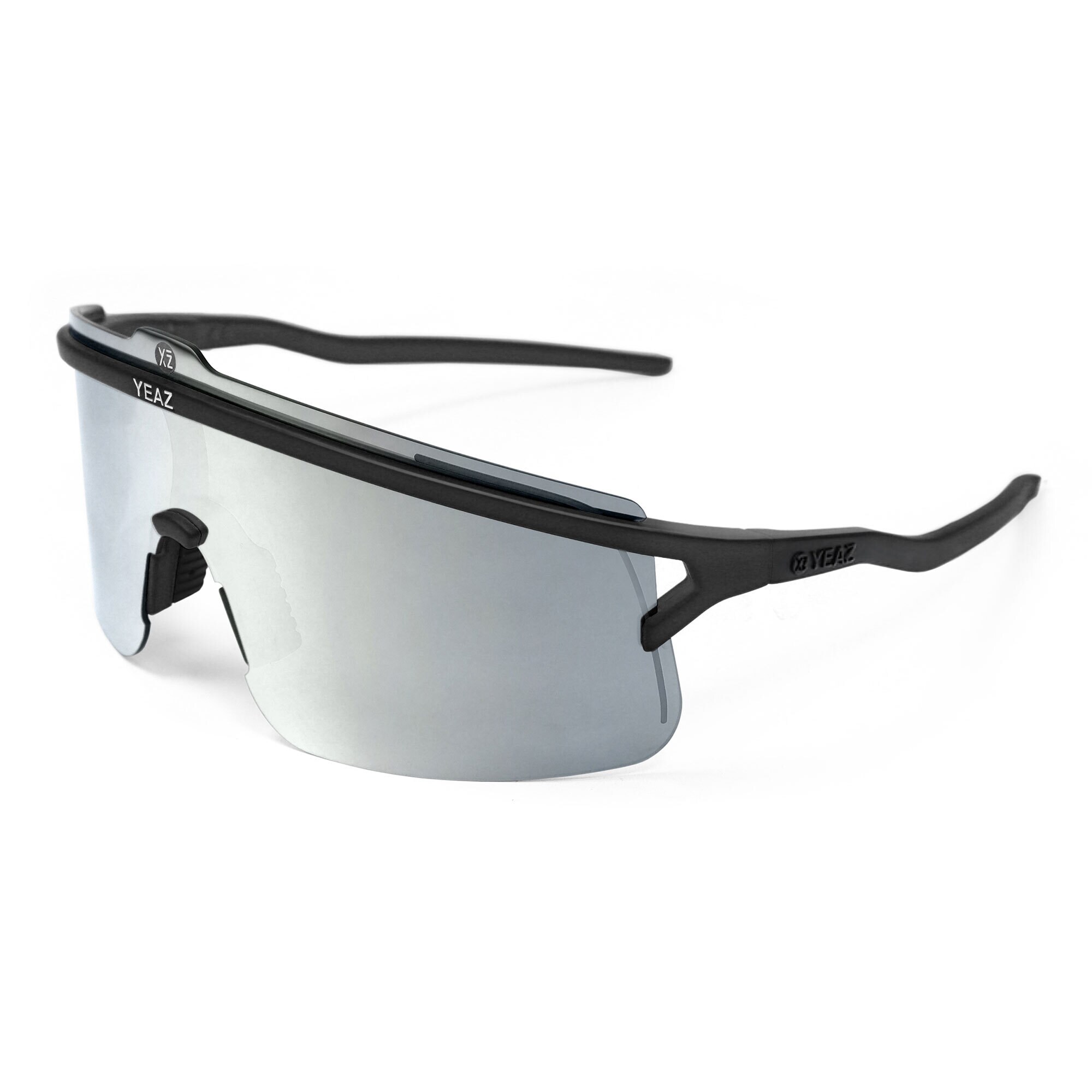 YEAZ Sport-Sonnenbrille Black/Silver SUNSHADE 