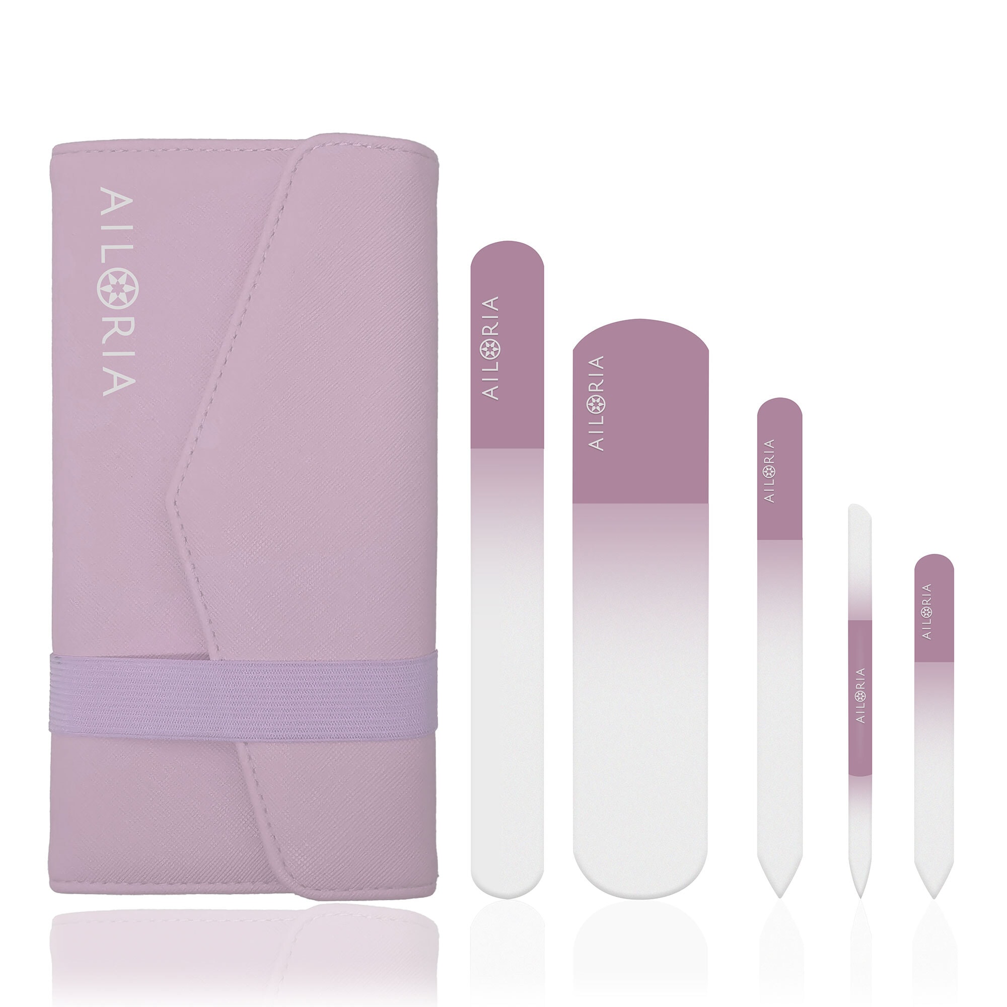 AILORIA Glas-Nagelfeilenset CONTOUR LUXE 