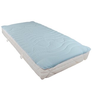 BeCoBeCo Sommer-Winter Unterbett 2 in 1 Matratzenauflage, kuschelweich und angenehm kühlend100 x 200 cm 