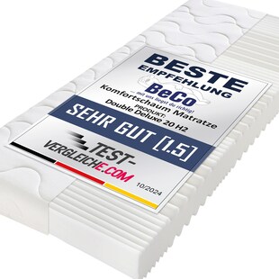 BeCoKomfortschaummatratze Double Deluxe 2090 x 200 cm 
