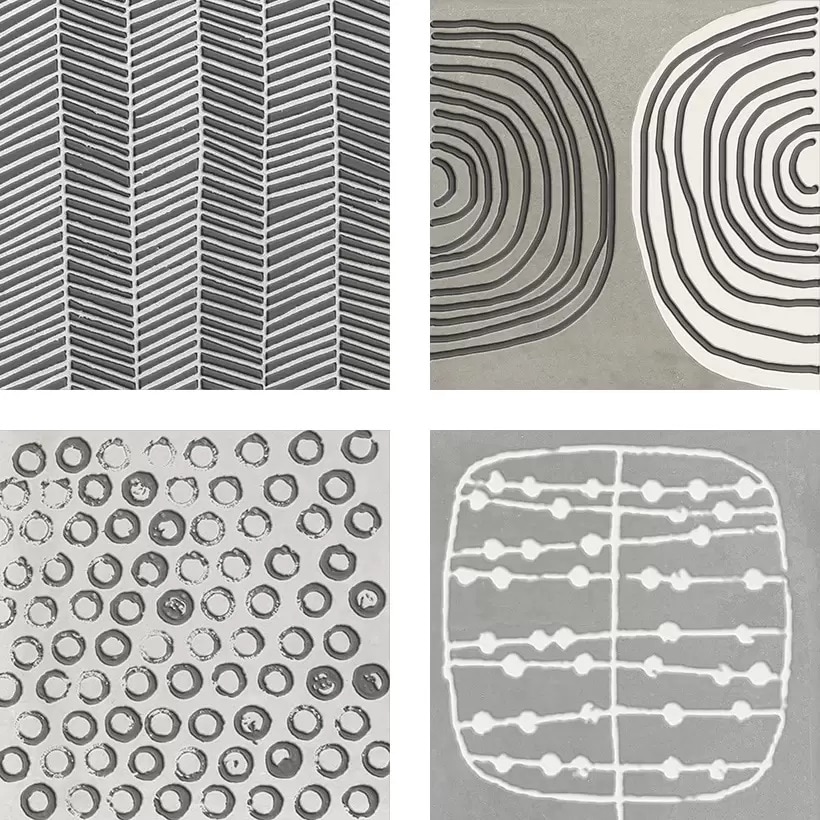 NAKURU GREY 16.5 x 16.5 Feinsteinzeug Wand- und Bodenfliese 