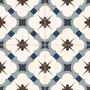 REGENT BLUE 16.5 x 16.5 Feinsteinzeug Wand- und Bodenfliese 