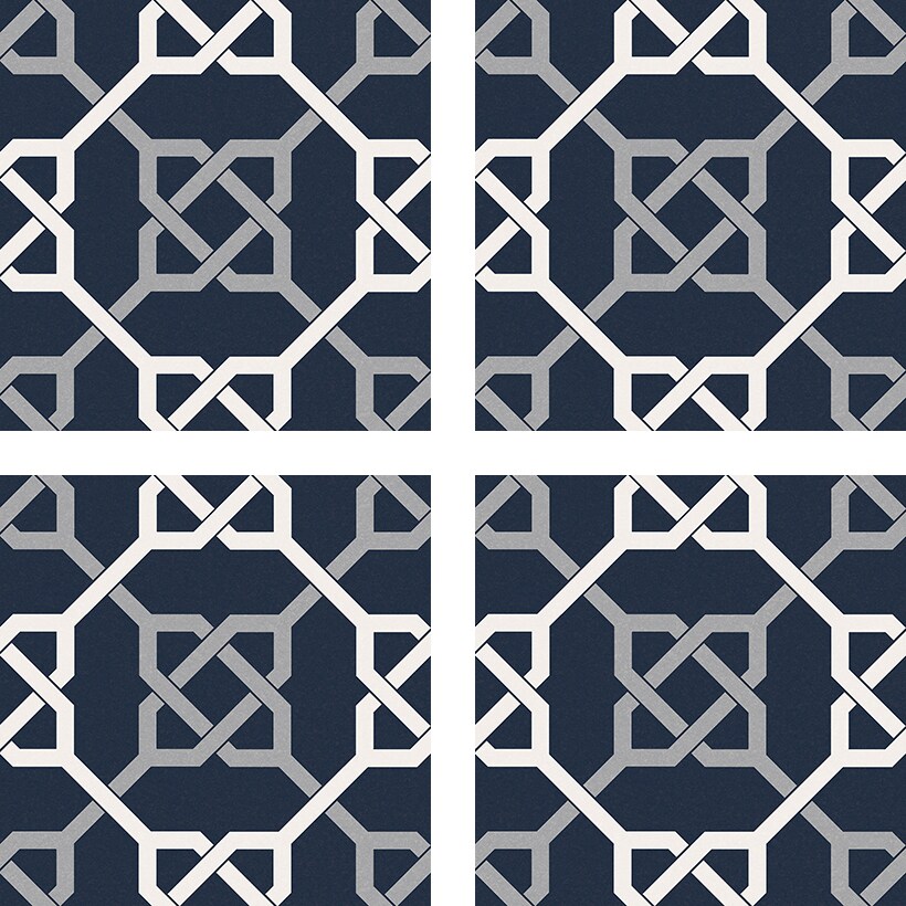 MARINI BLUE 16.5 x 16.5 Feinsteinzeug Wand- und Bodenfliese 