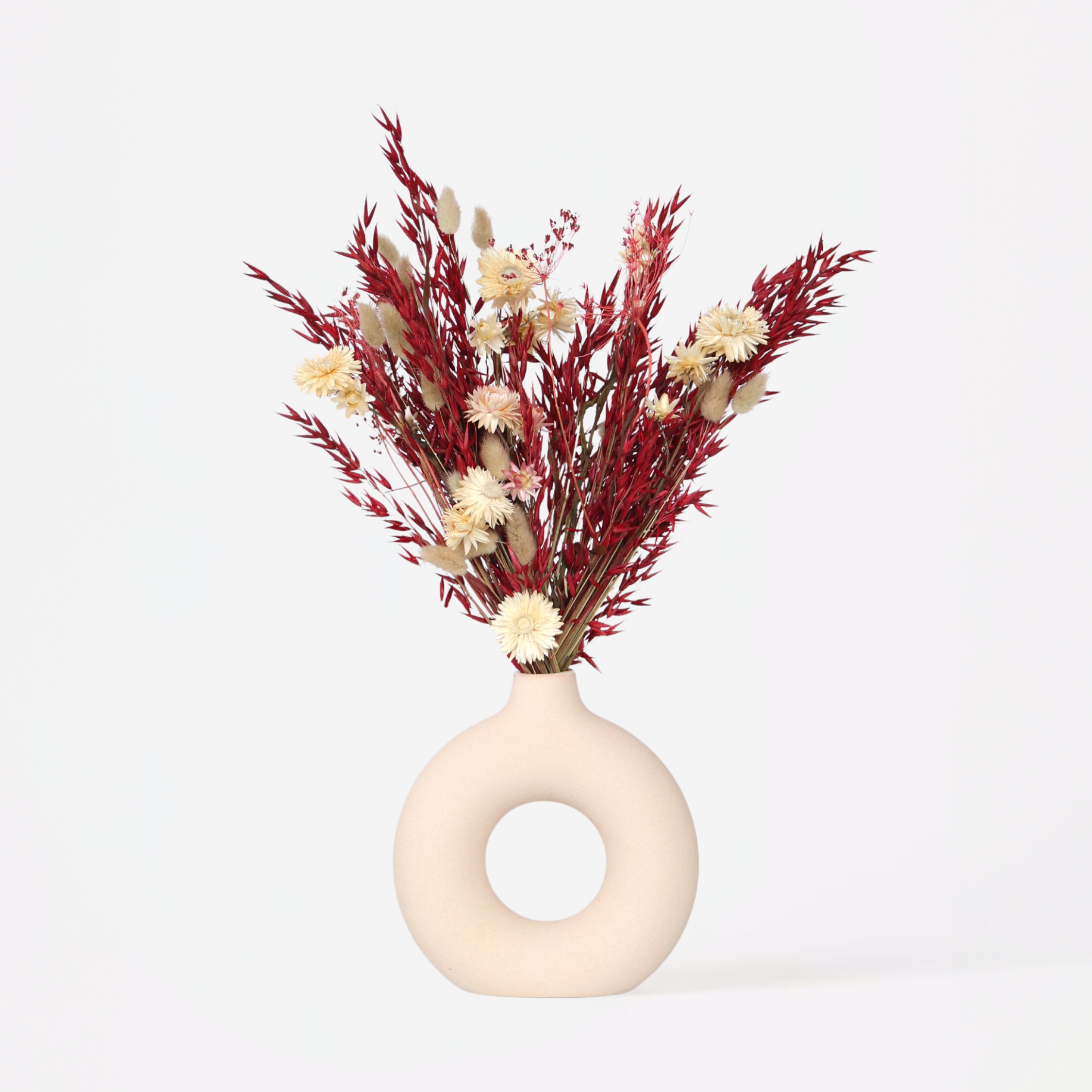 Plant in a Box - Blumenstrau&szlig; 'Loose Fit Lady Bird' - Getrocknete Blumen - H&ouml;he 50cm 