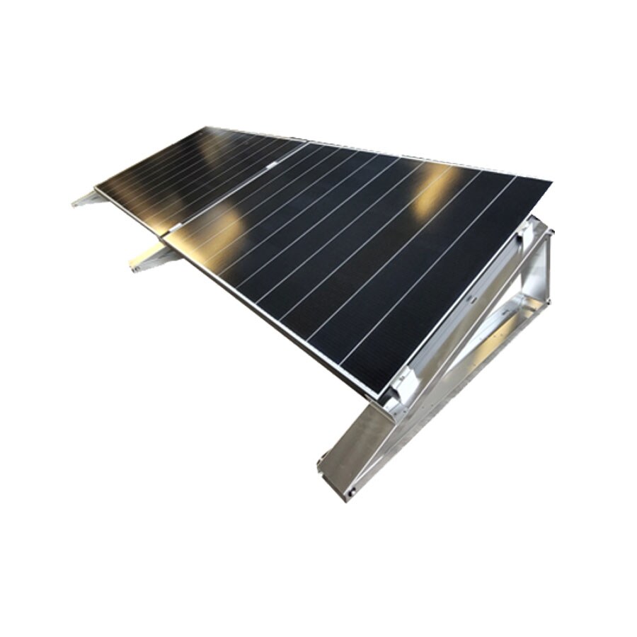 Flachdach-Aufständerung Flat-Flex Set für 2 PV Module nebeneinander