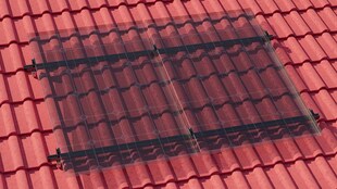 Montageset Limited Edition Black-Profiles für 2 PV-Module Ziegeldach 