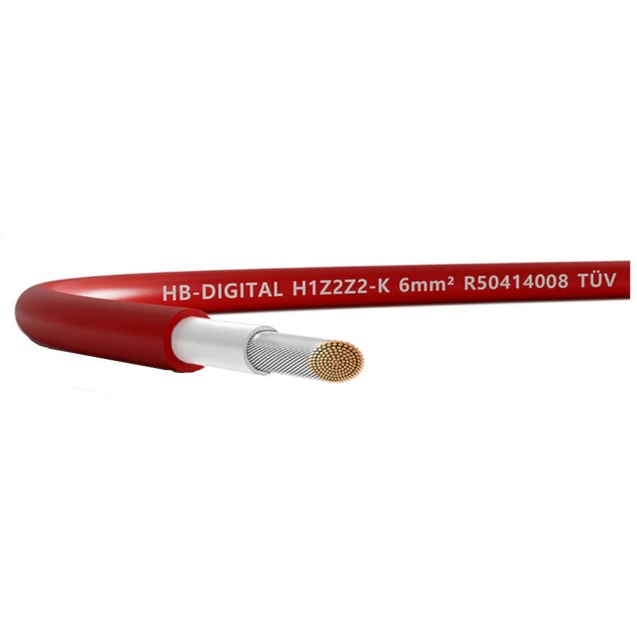 PV Kabel 6mm2 Hikra Sol H1Z2Z2-K rot